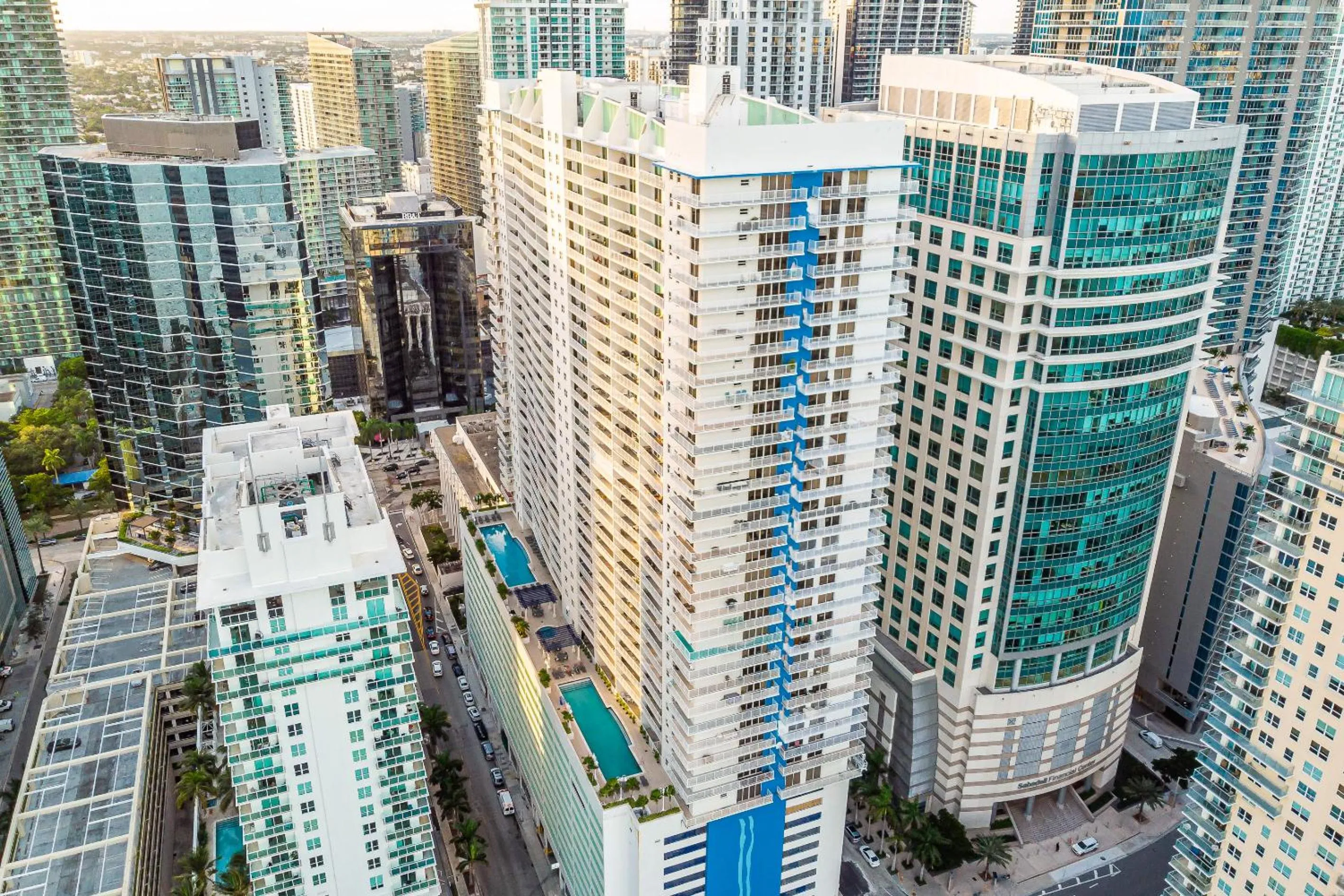 Property building in The Club at Brickell Bay Luxury Suites