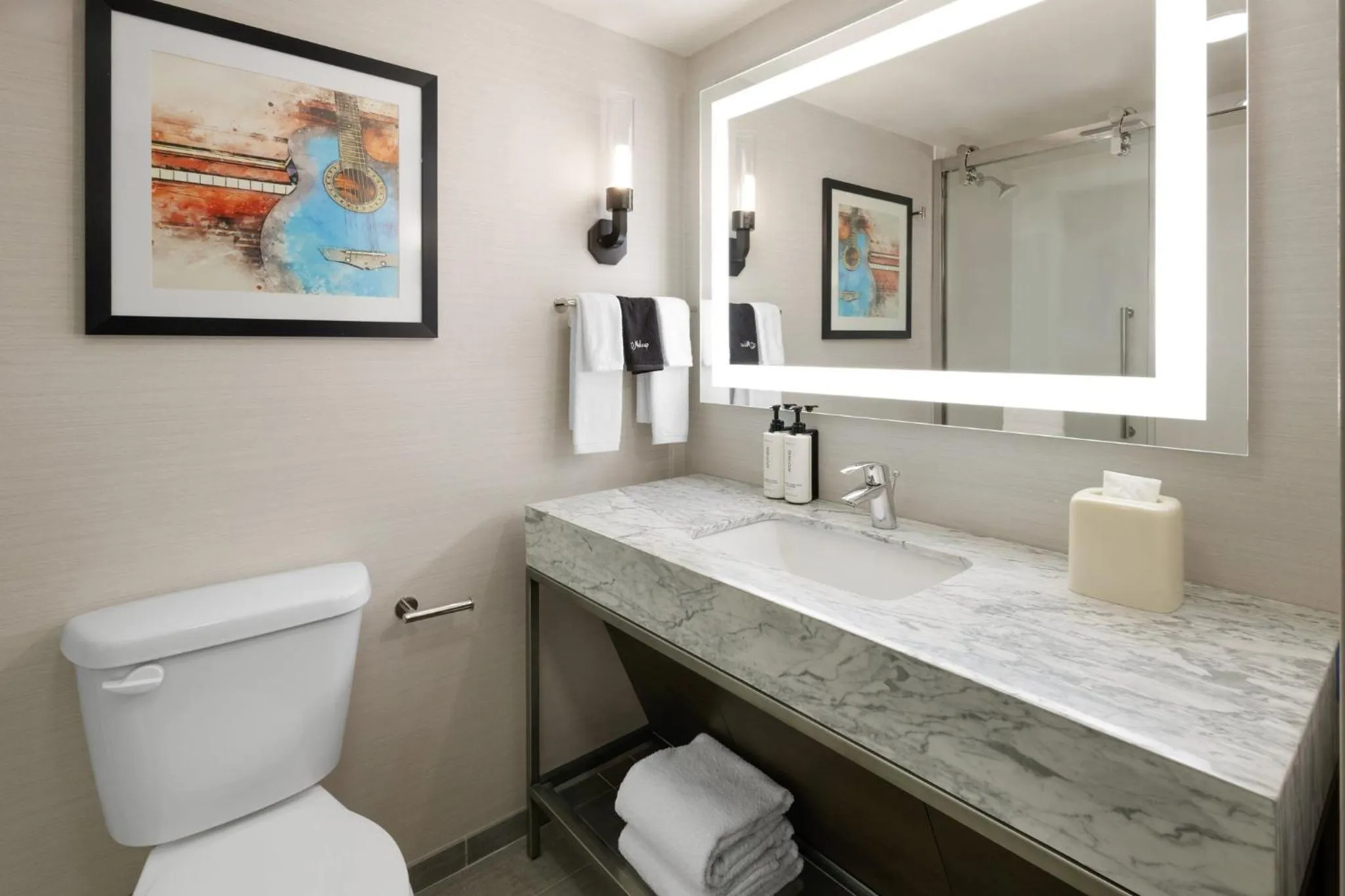 Bathroom in Crowne Plaza Nashville Airport by IHG