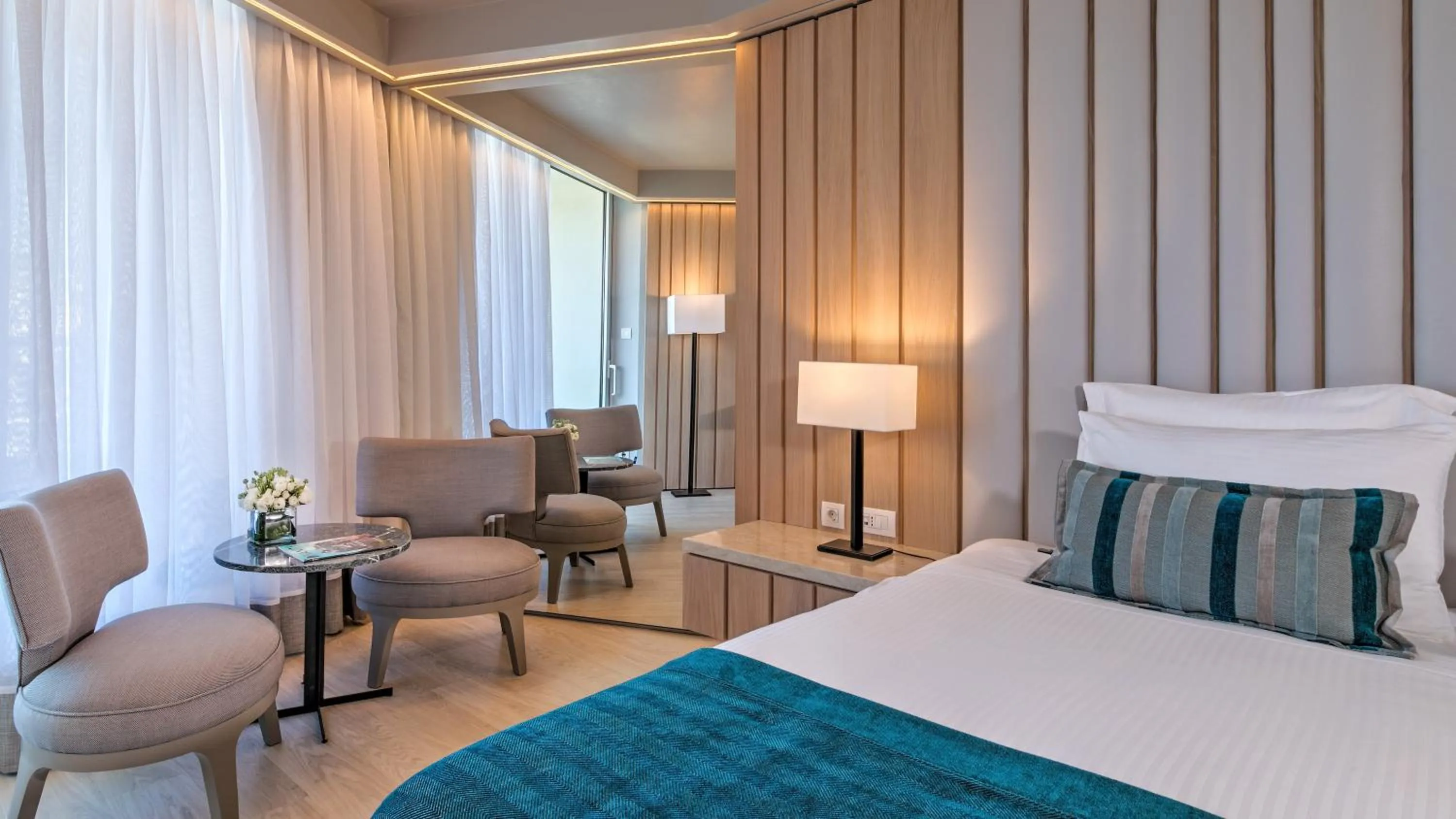 Photo of the whole room, Bed in Divani Apollon Palace & Thalasso