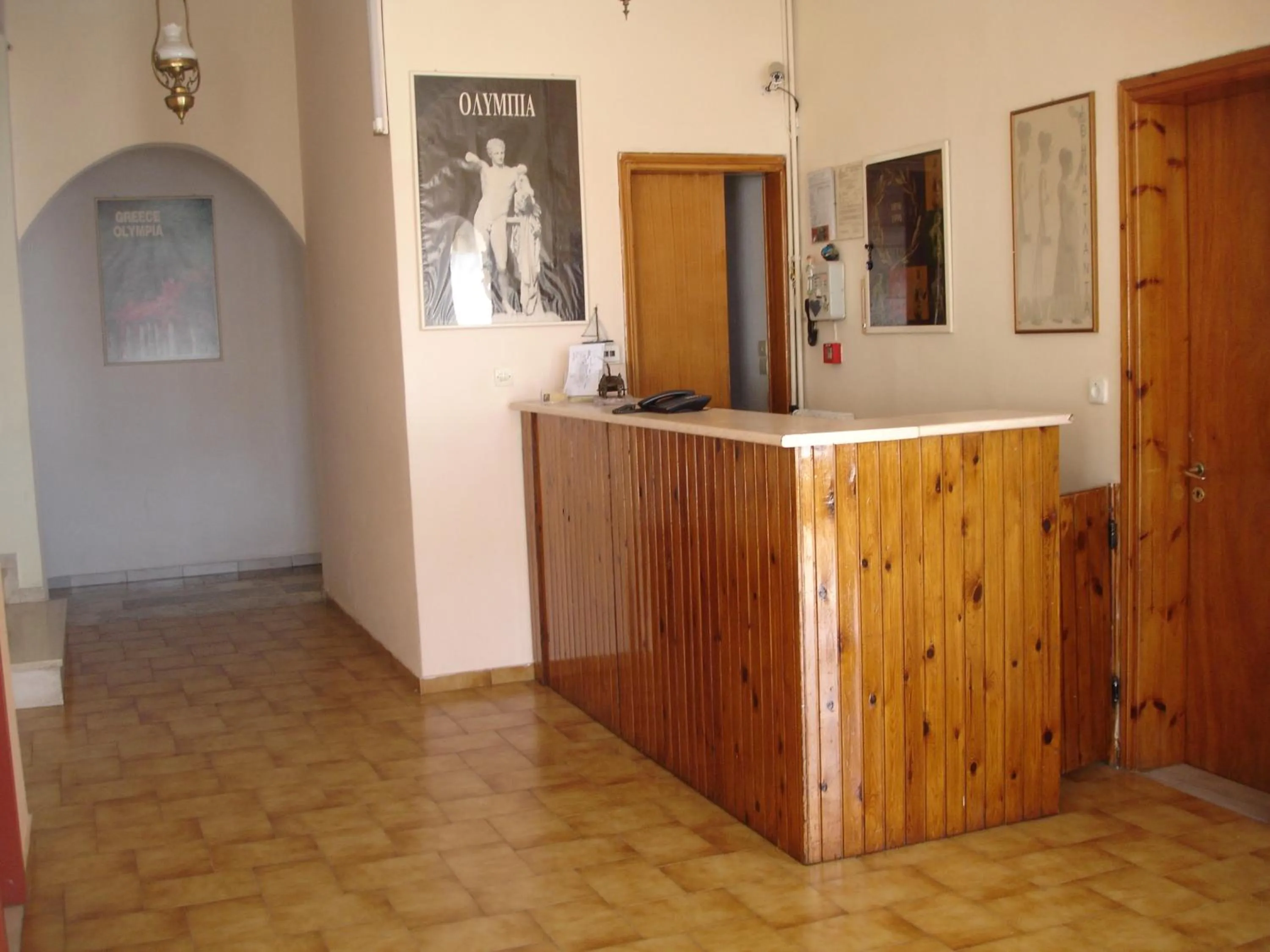 Lobby or reception in Hotel Inomaos