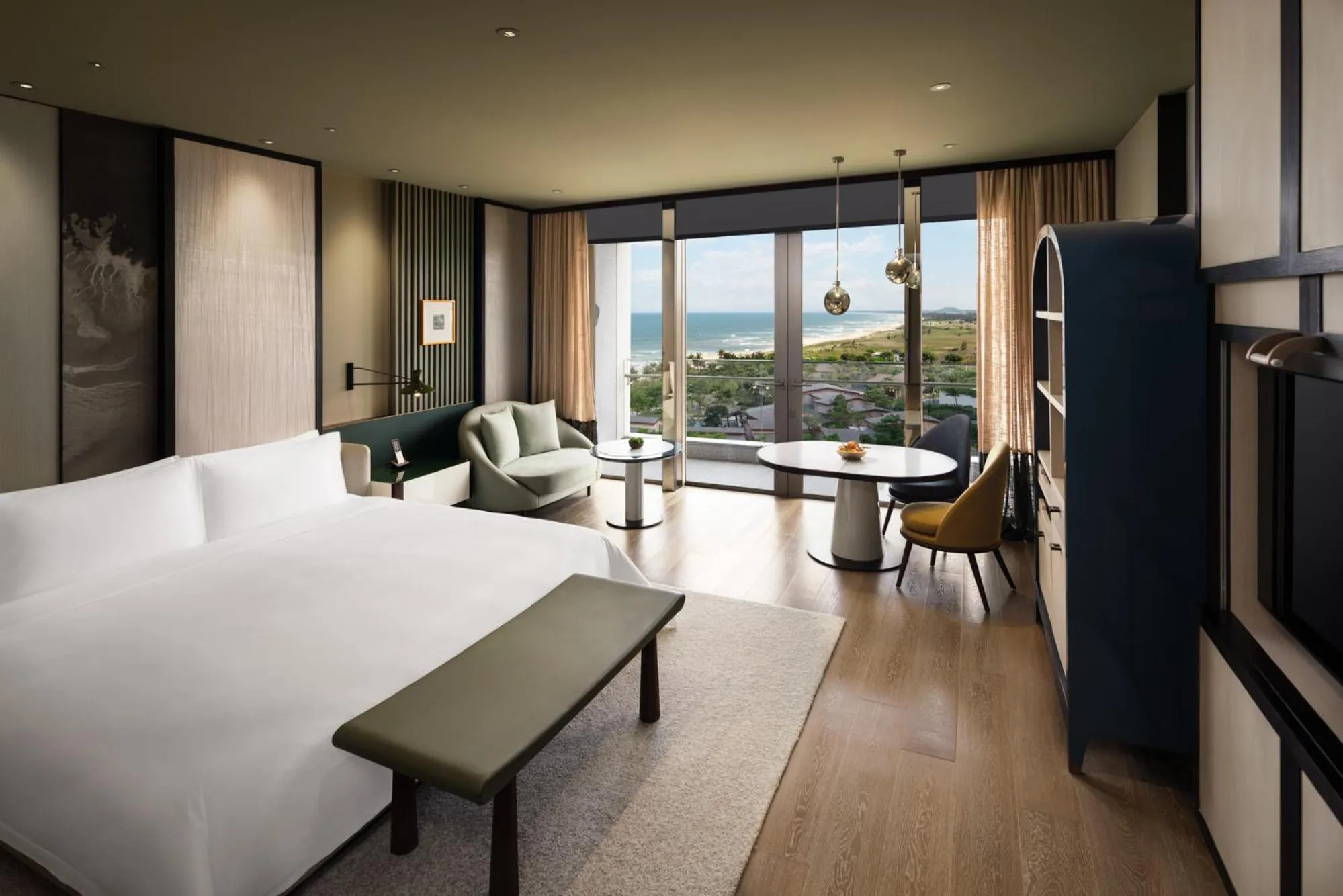 Bedroom, Bed in New World Hoiana Beach Resort