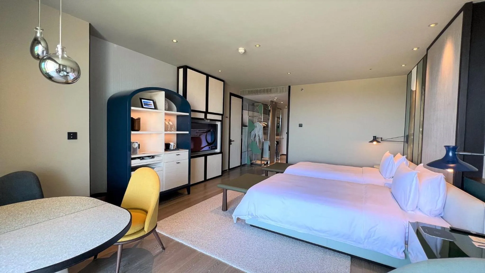 Bed in New World Hoiana Beach Resort