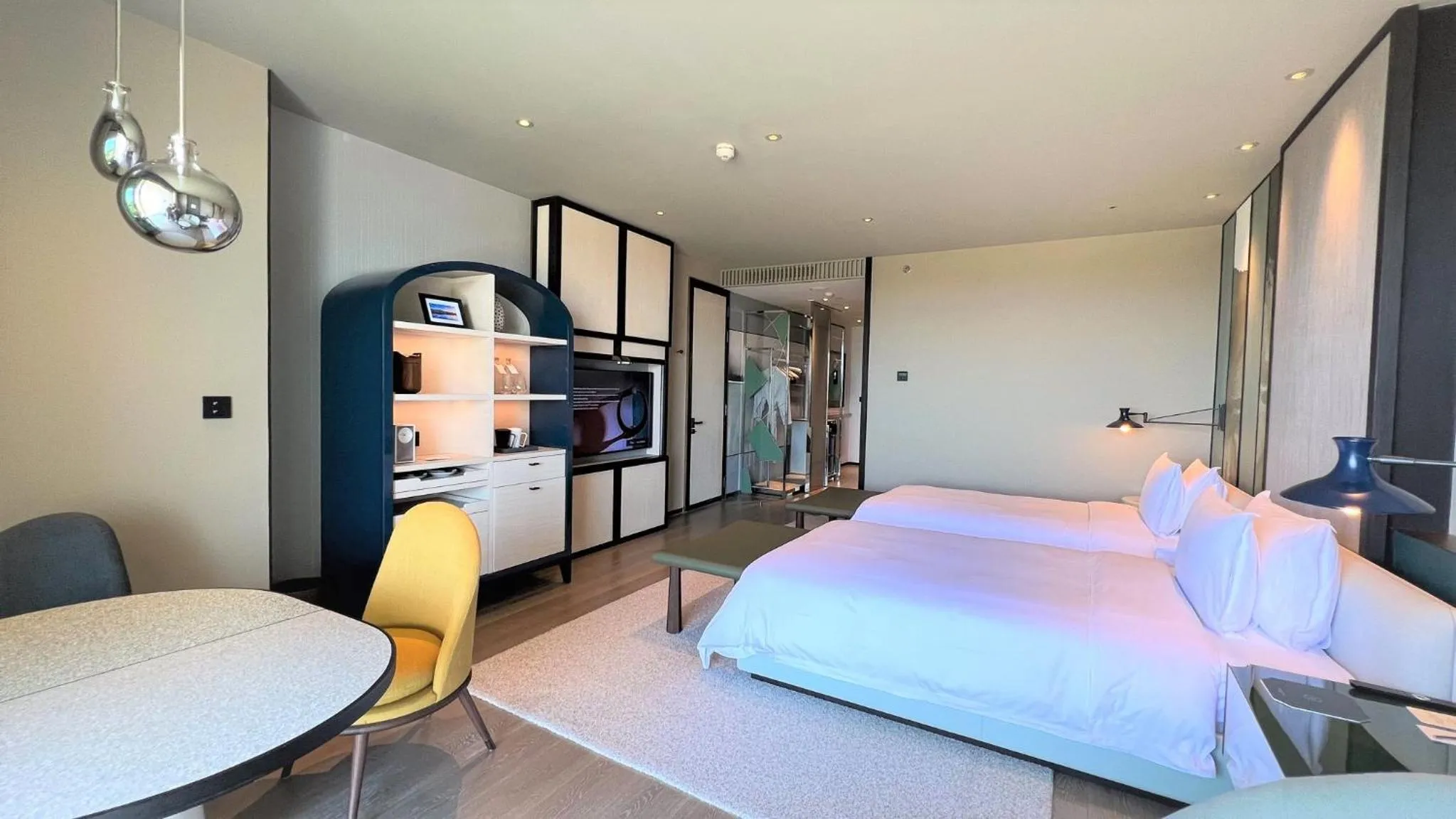 Bed in New World Hoiana Beach Resort