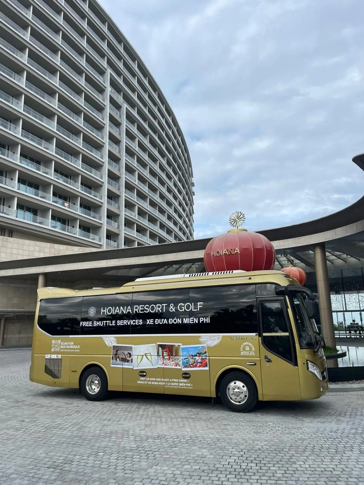 shuttle in New World Hoiana Beach Resort