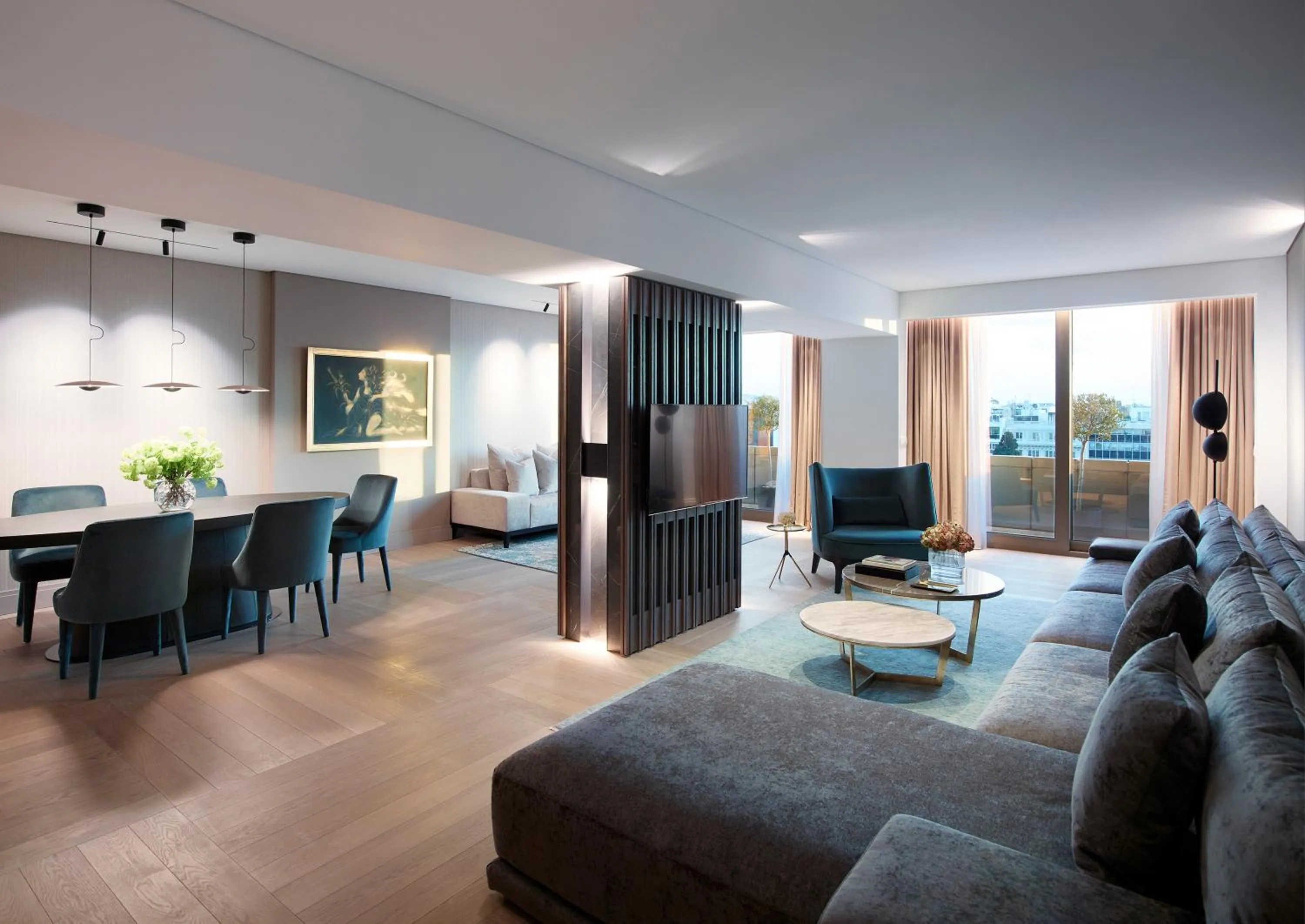 Living room in NJV Athens Plaza