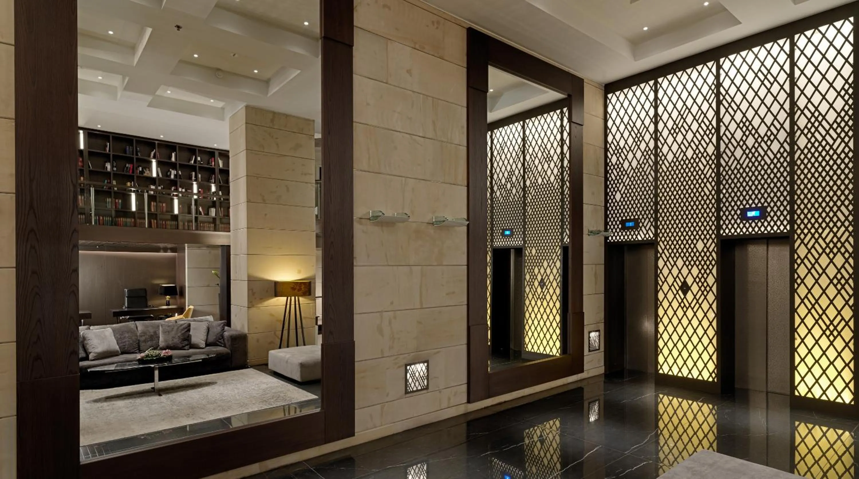 Lobby or reception, Bed in NJV Athens Plaza