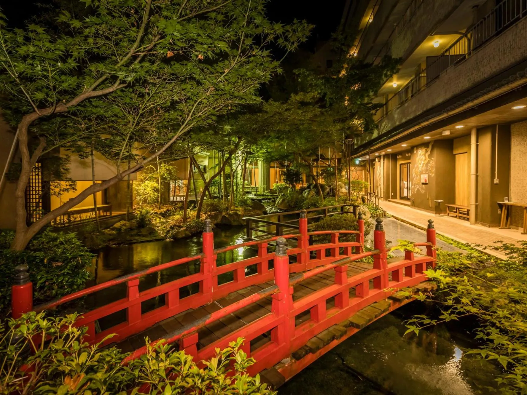 Property building in Japanese Onsen Ryokan Kohakuen