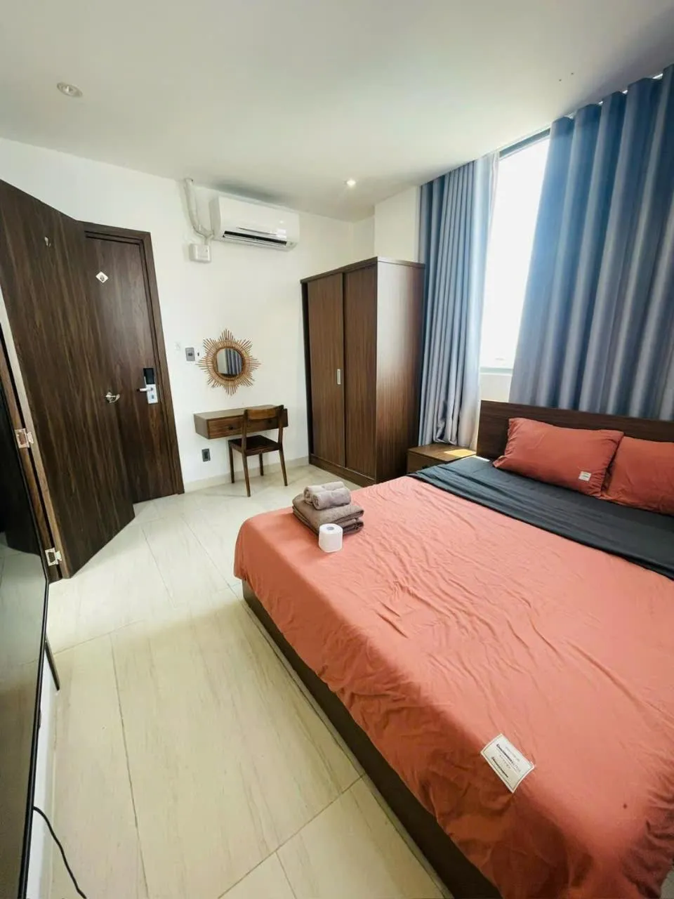 Bed in Stockholm Apartment