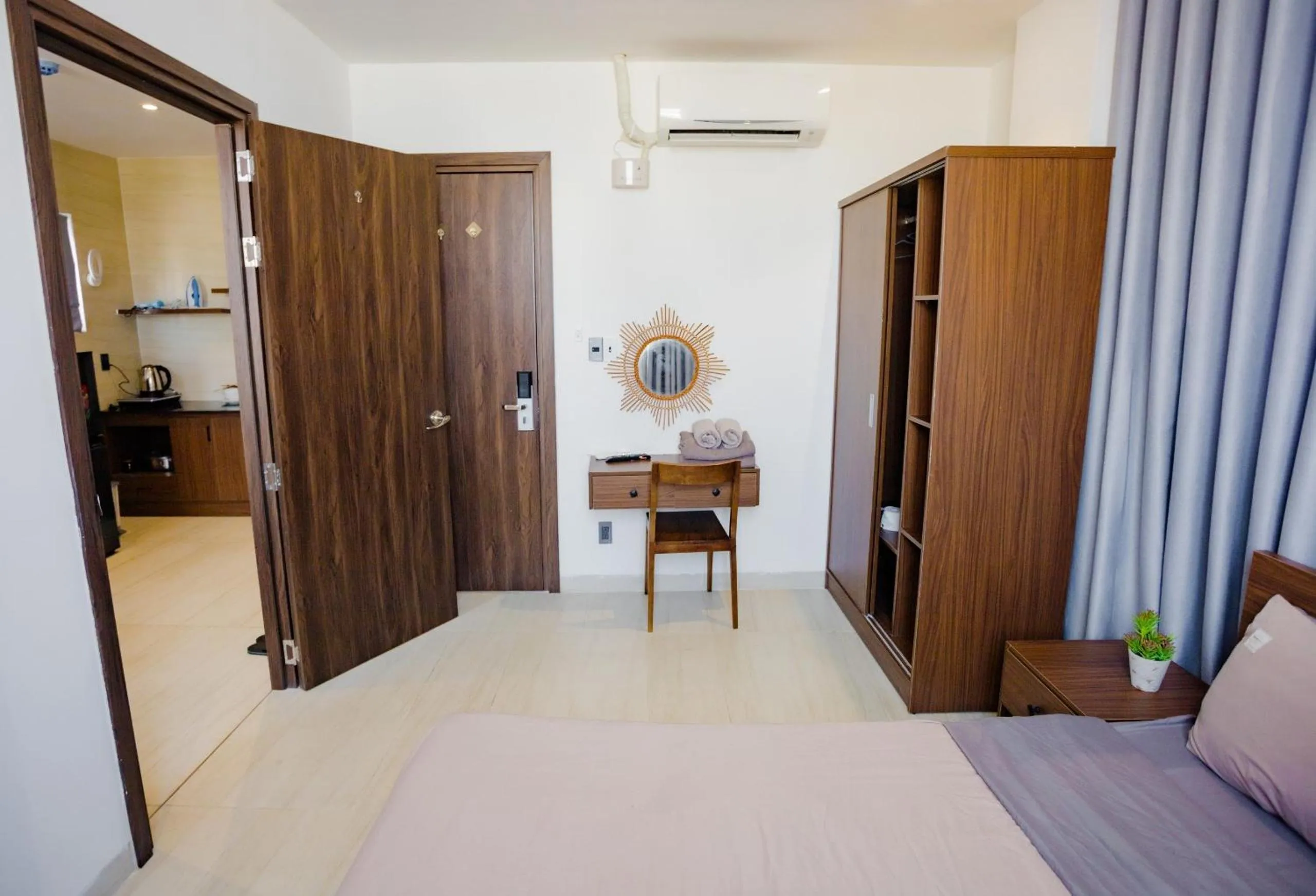 Bed in Stockholm Apartment