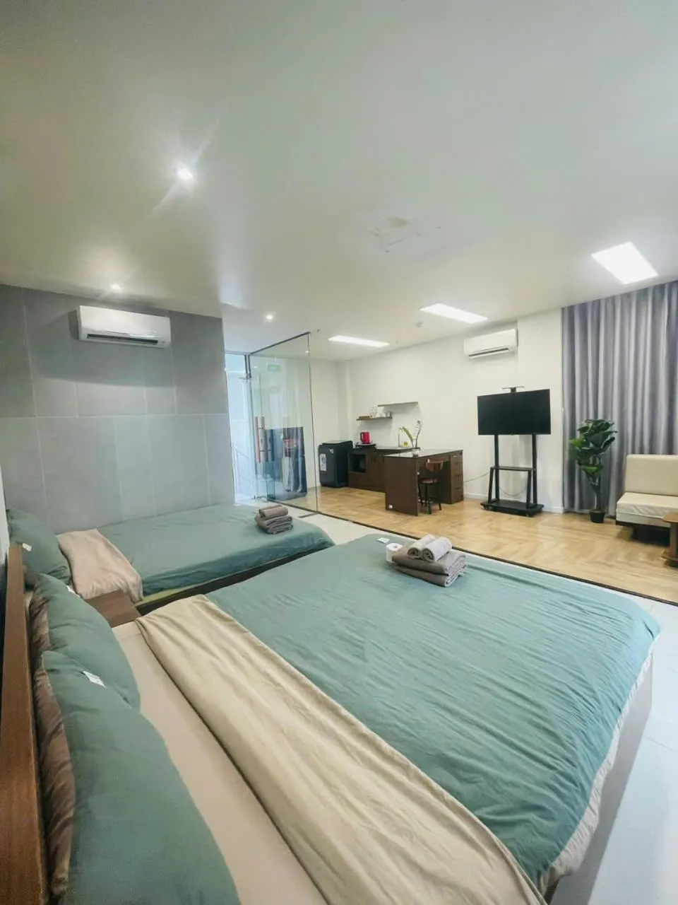 Bed in Stockholm Apartment