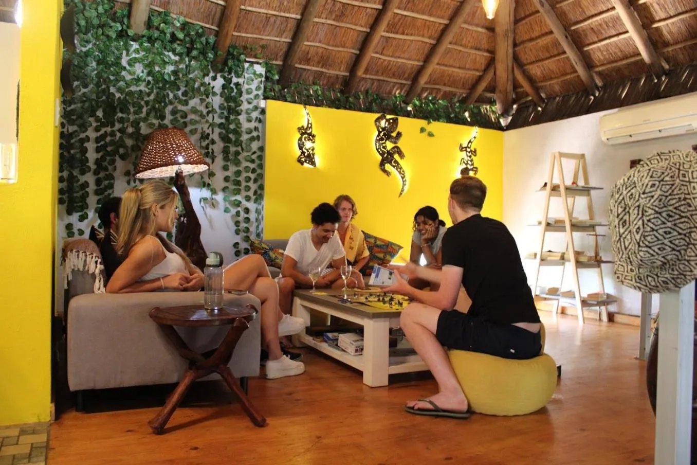 Seating area in Kruger Park Hostel