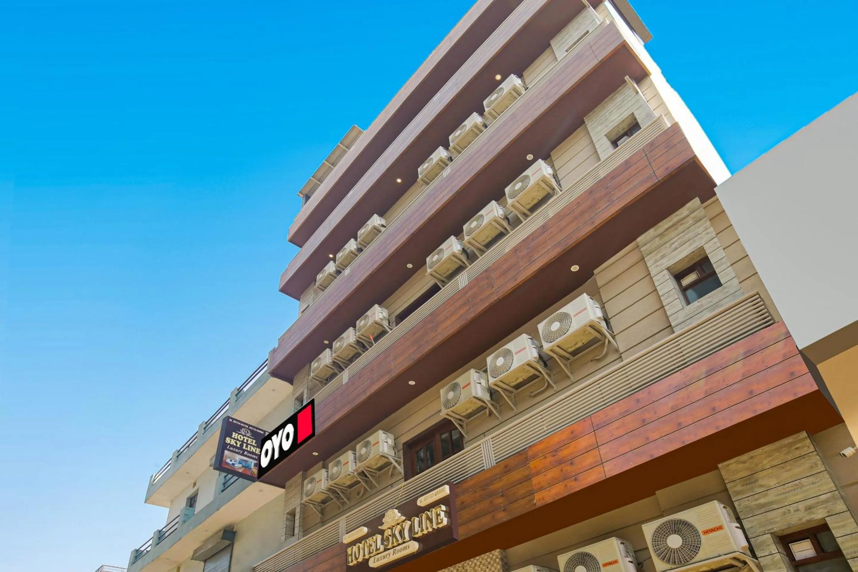 Facade/entrance in Hotel O Sky Line