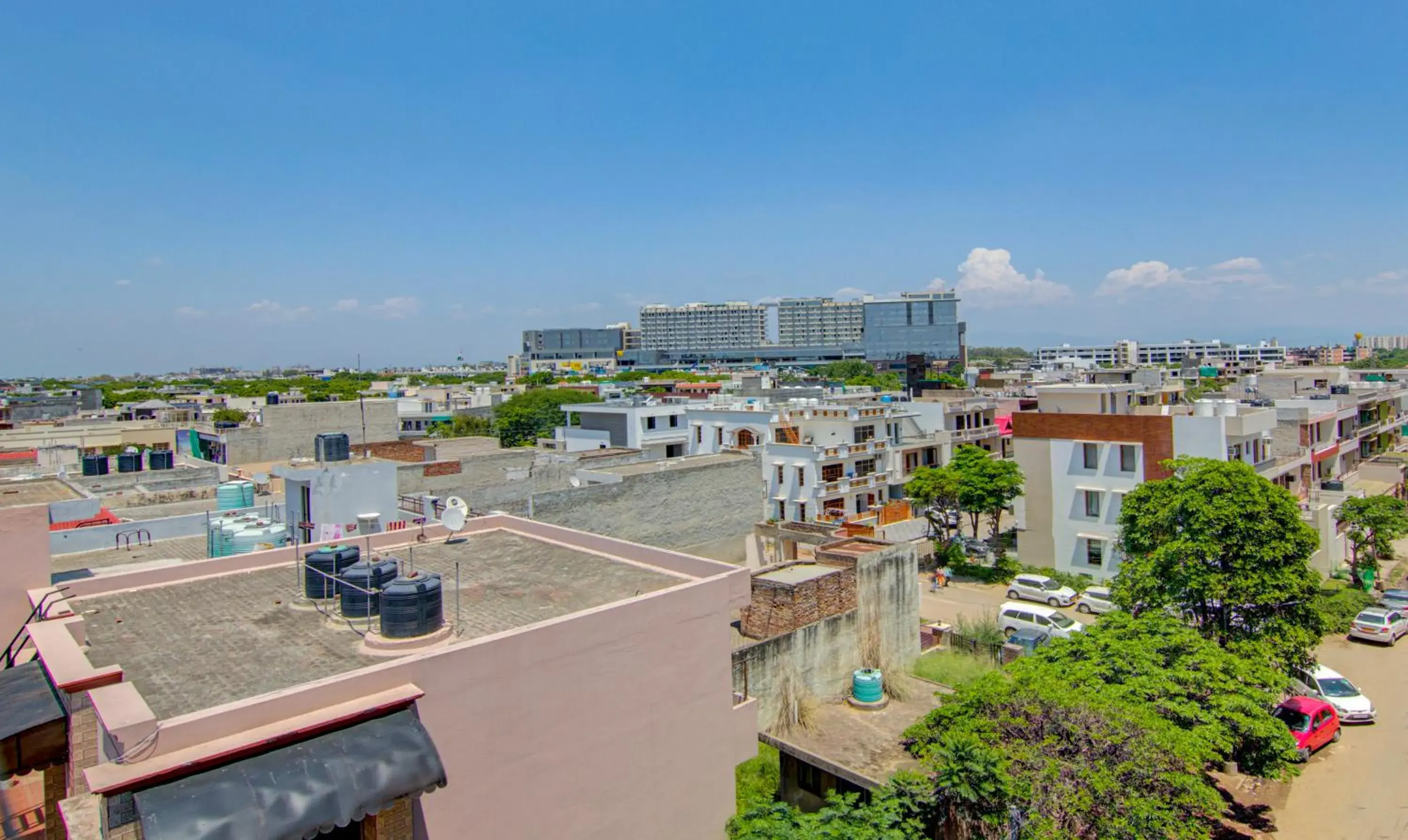 City view in Treebo The King Mohali City view in Treebo The King Mohali