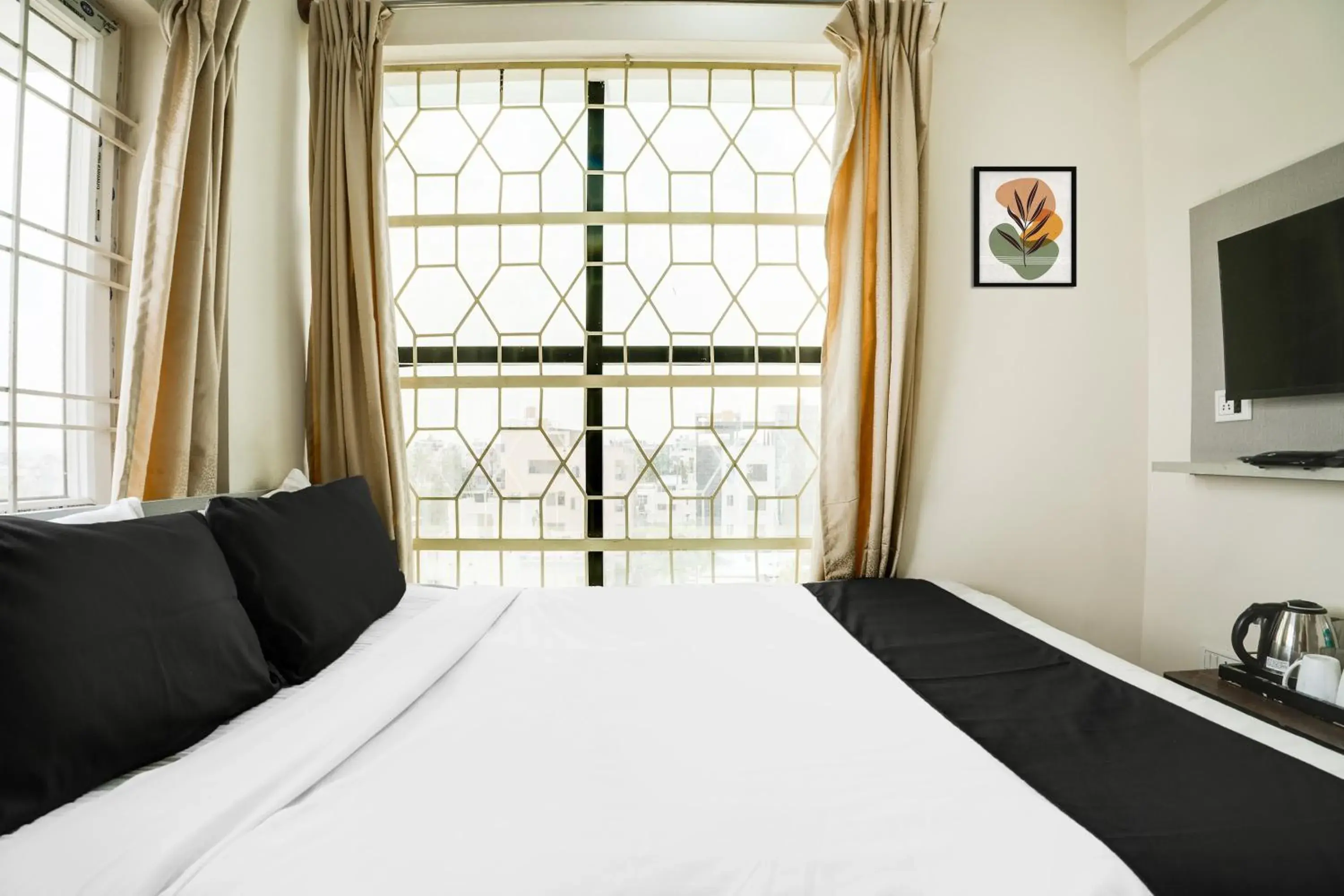 Bedroom, Bed in Hotel O Bangalore Near Reva Circle Formerly CKA Boarding Bedroom, Bed in Hotel O Bangalore Near Reva Circle Formerly CKA Boarding