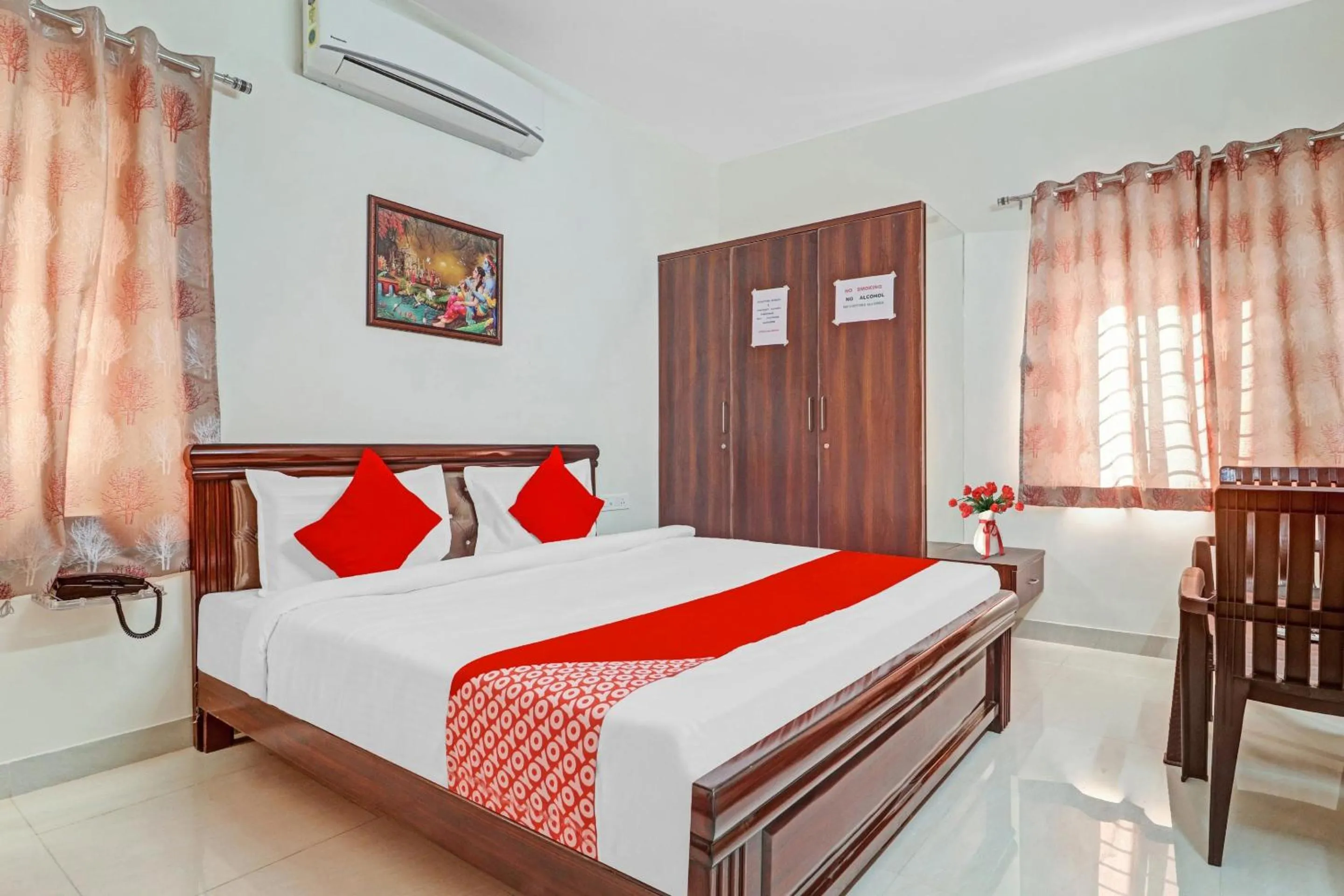 Bedroom, Bed in Super Hotel O Qualia Nallagandla