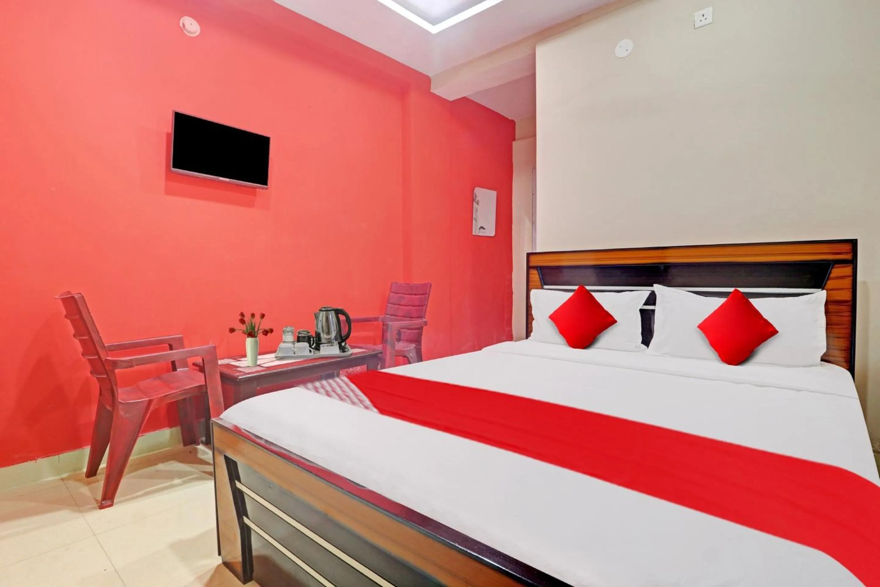 Lobby or reception, Bed in Hotel O Vasista Residency