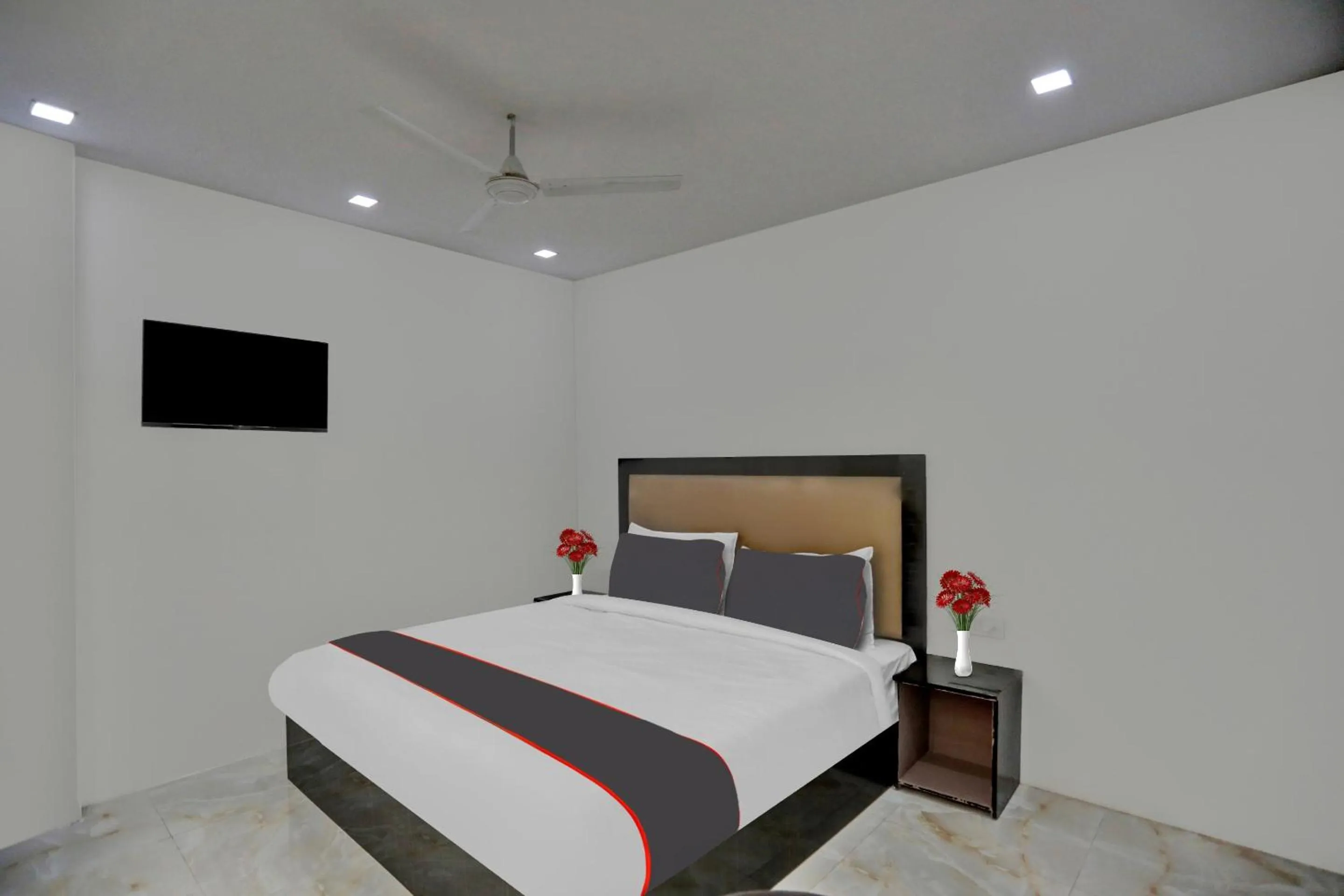 Bedroom, Bed in Townhouse THE ARROW Near Lotus Temple