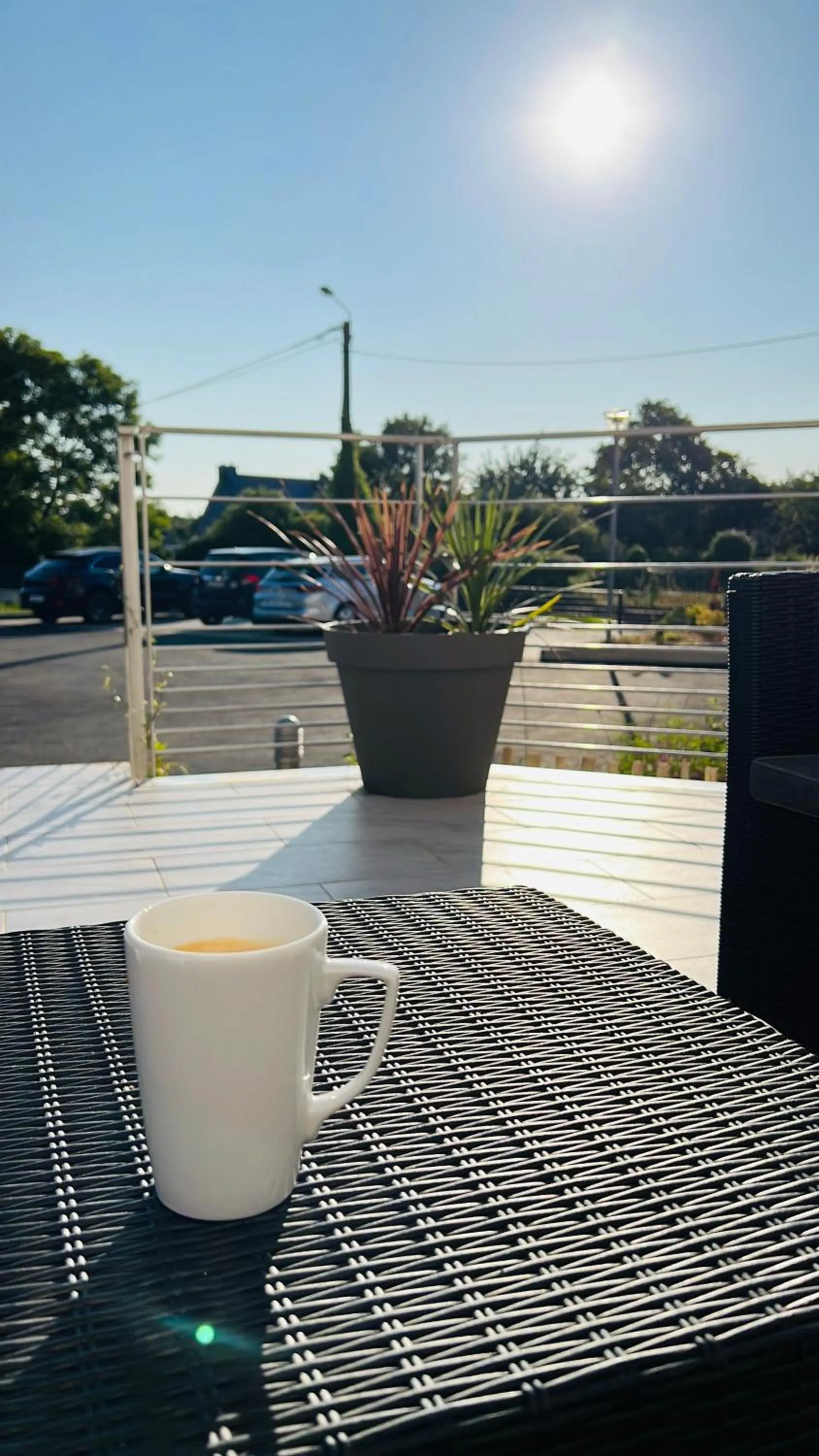 Balcony/Terrace in Hôtel L'Orée des plages