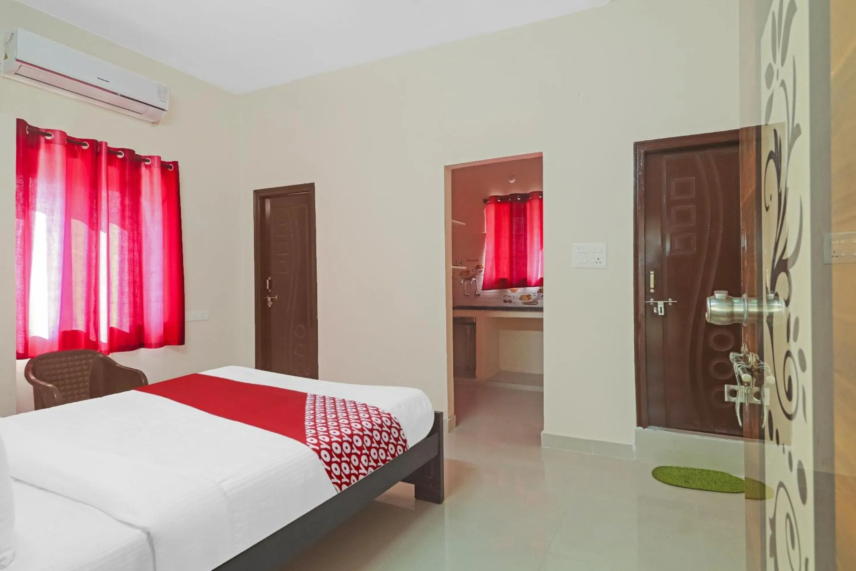 Bedroom, Bed in Hotel O Walk Inn Hotels