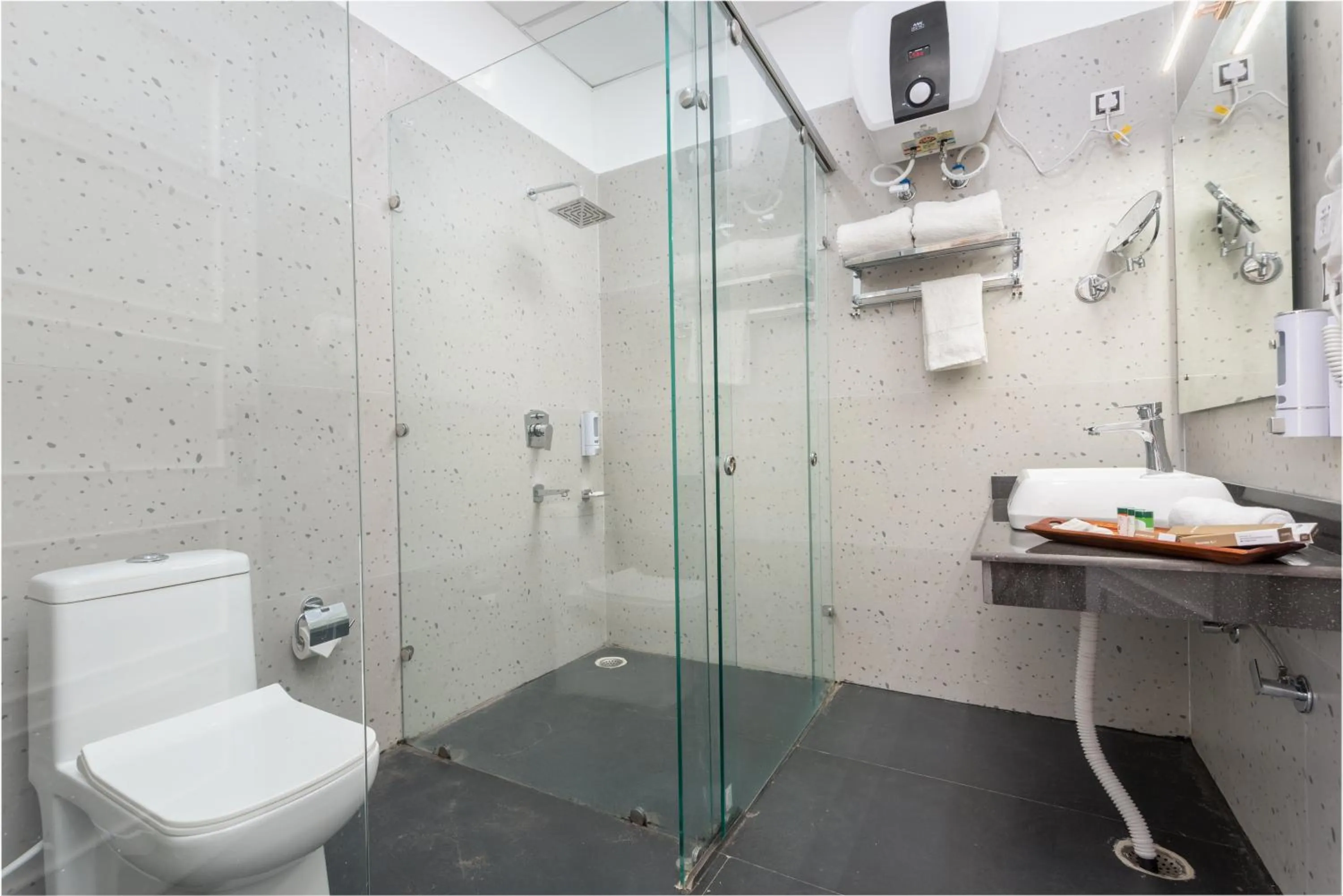 Bathroom in DLS Nature Trinket Resort - Dalhousie with Swimming Pool