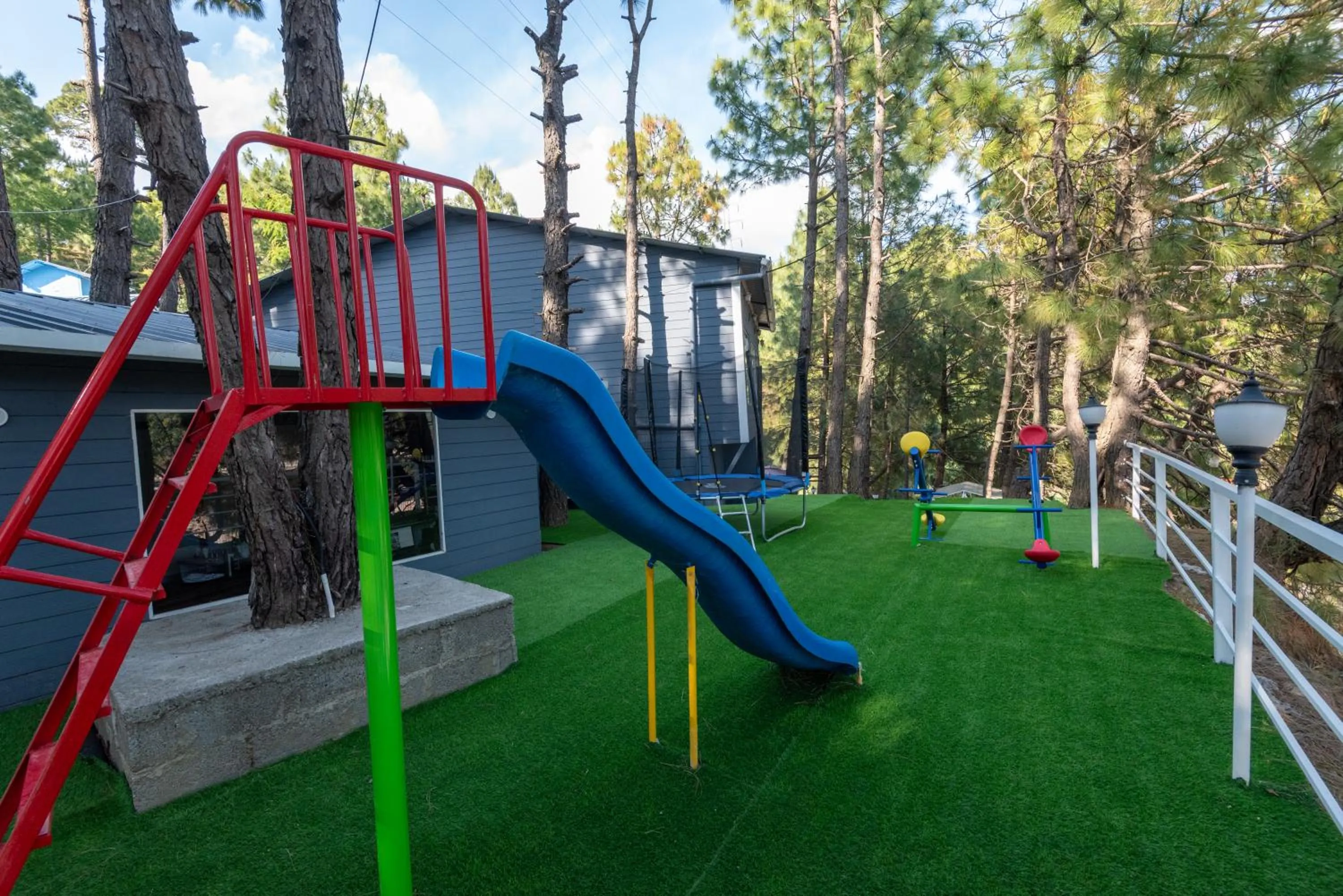 Children play ground in DLS Nature Trinket Resort - Dalhousie with Swimming Pool
