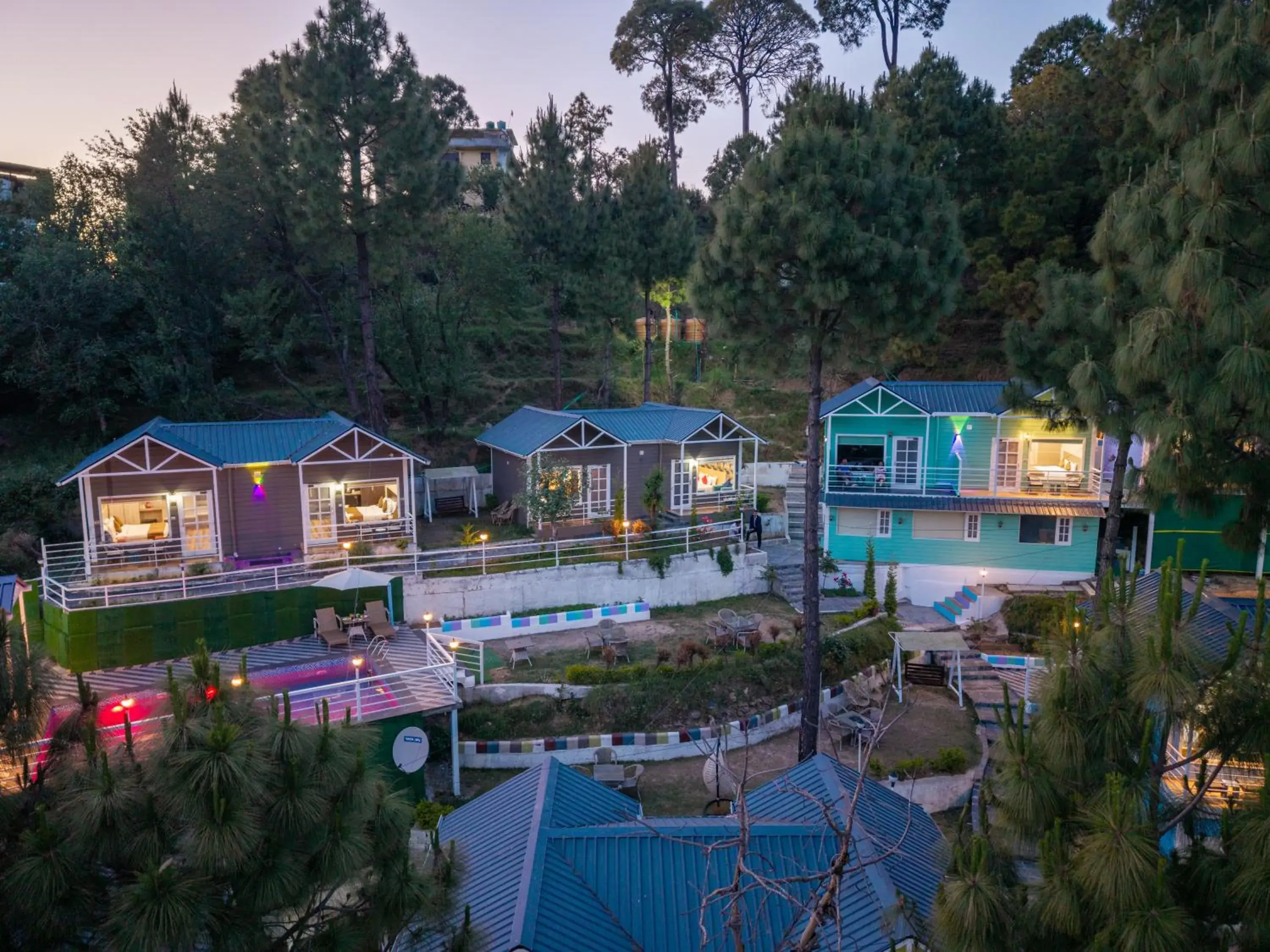 Property building in DLS Nature Trinket Resort - Dalhousie with Swimming Pool Property building in DLS Nature Trinket Resort - Dalhousie with Swimming Pool