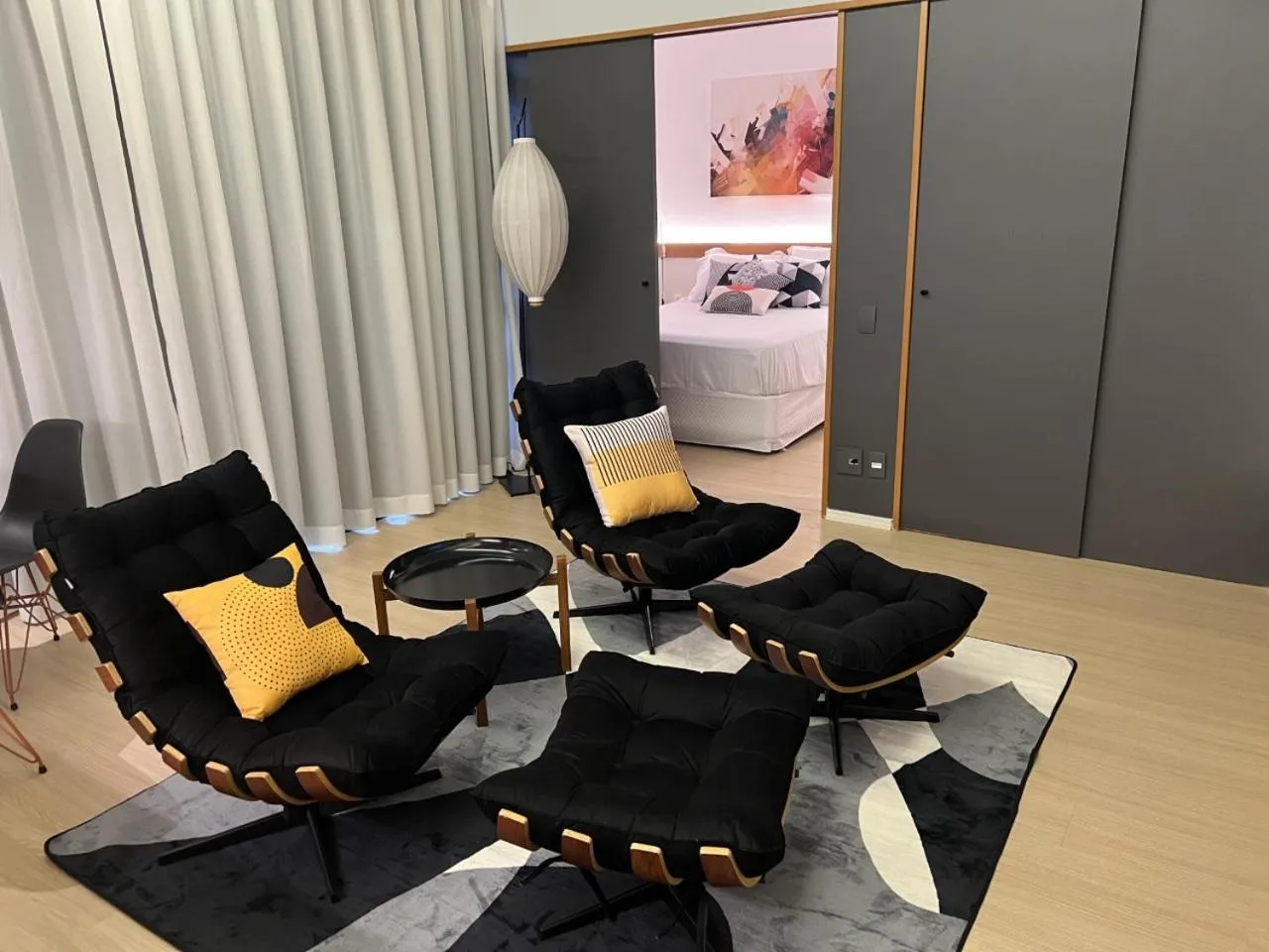 Living room in Studios Hotel Address à passos da Av Faria Lima