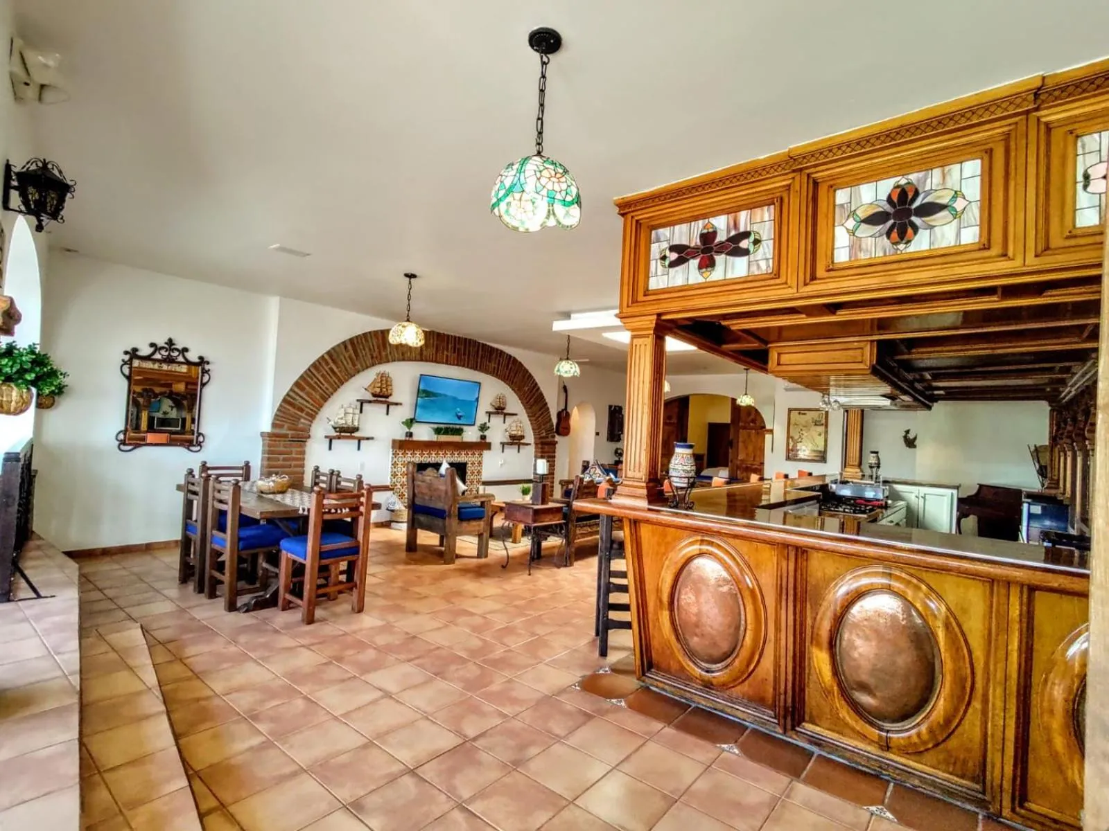 Kitchen or kitchenette in Hacienda El Galeon
