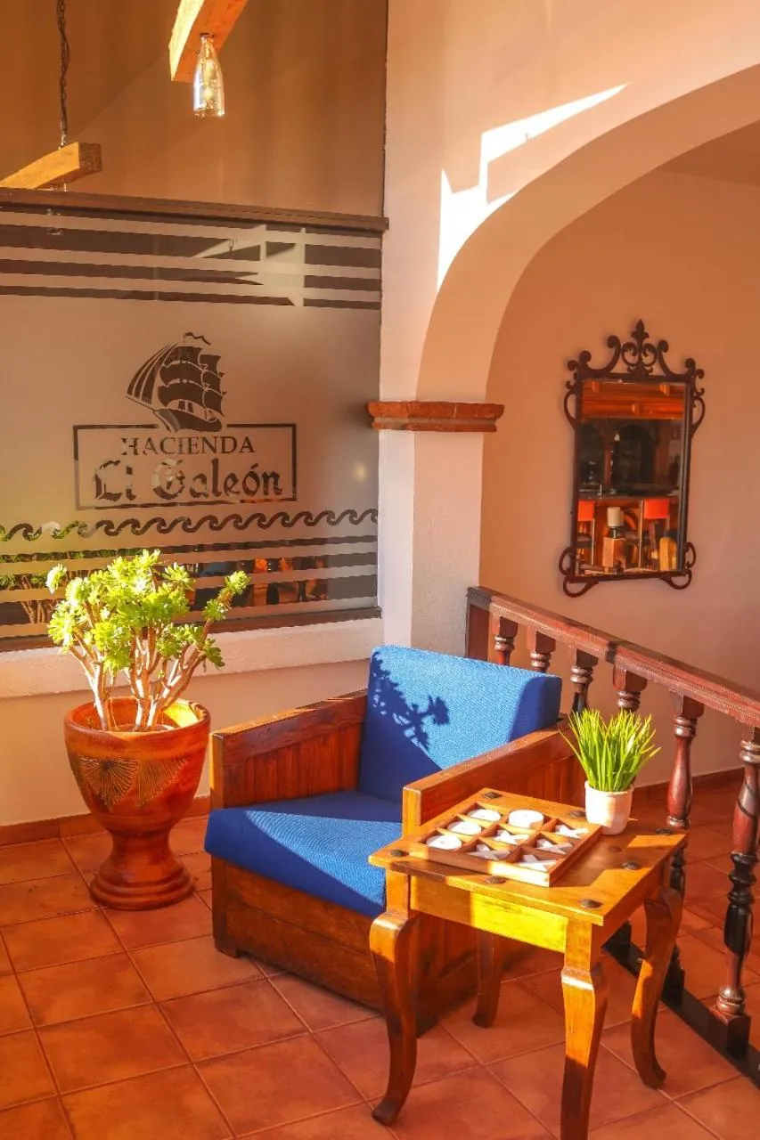 Seating area in Hacienda El Galeon