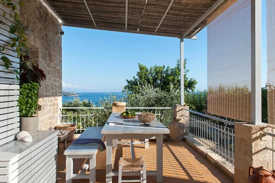 Balcony/Terrace in Notos Hotel Kardamili