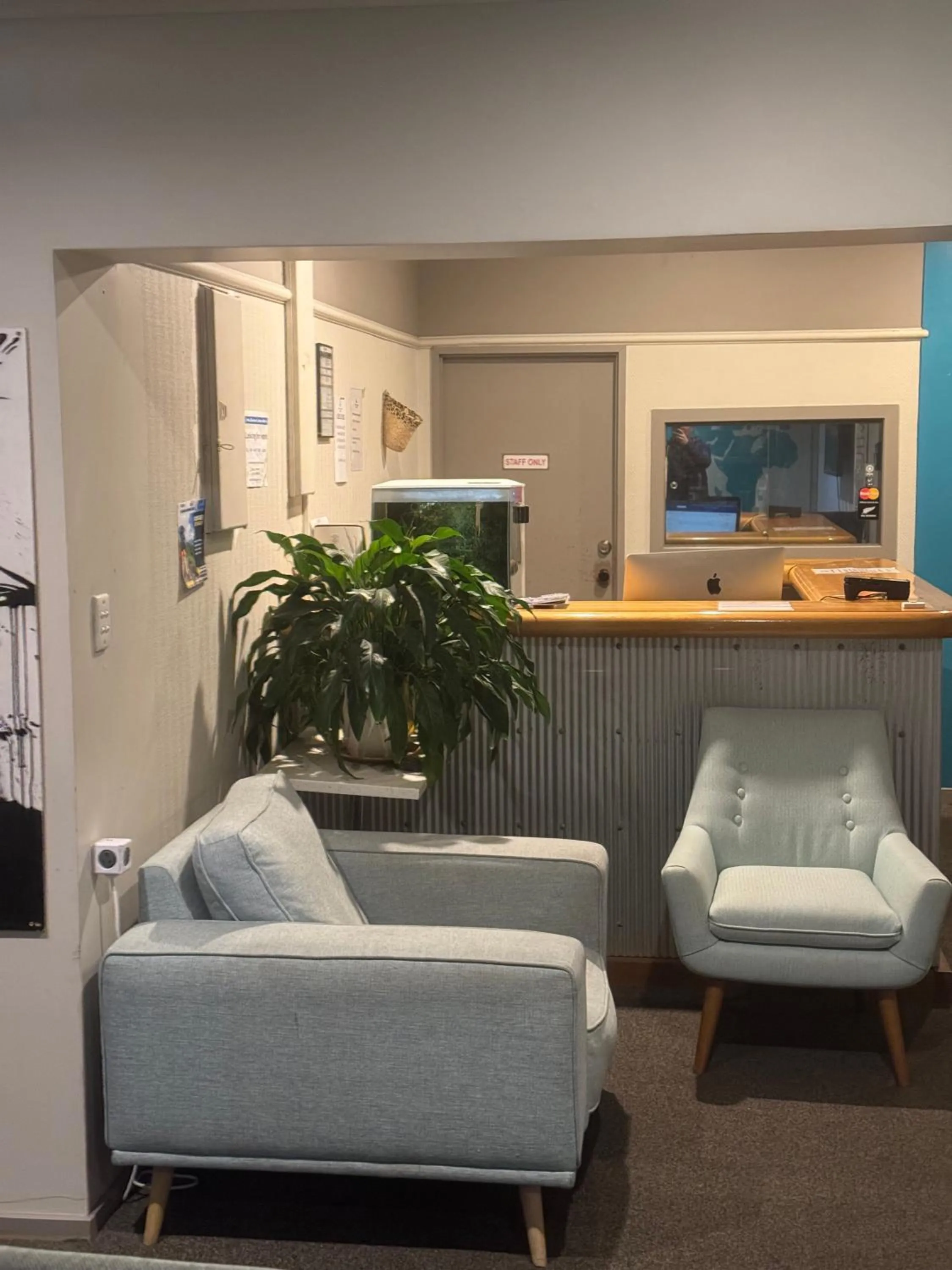 Lobby or reception in UpTown Backpackers