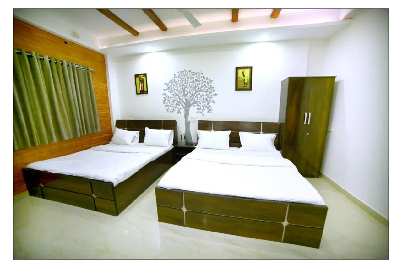 Bed in Om Shree Yatri Niwas