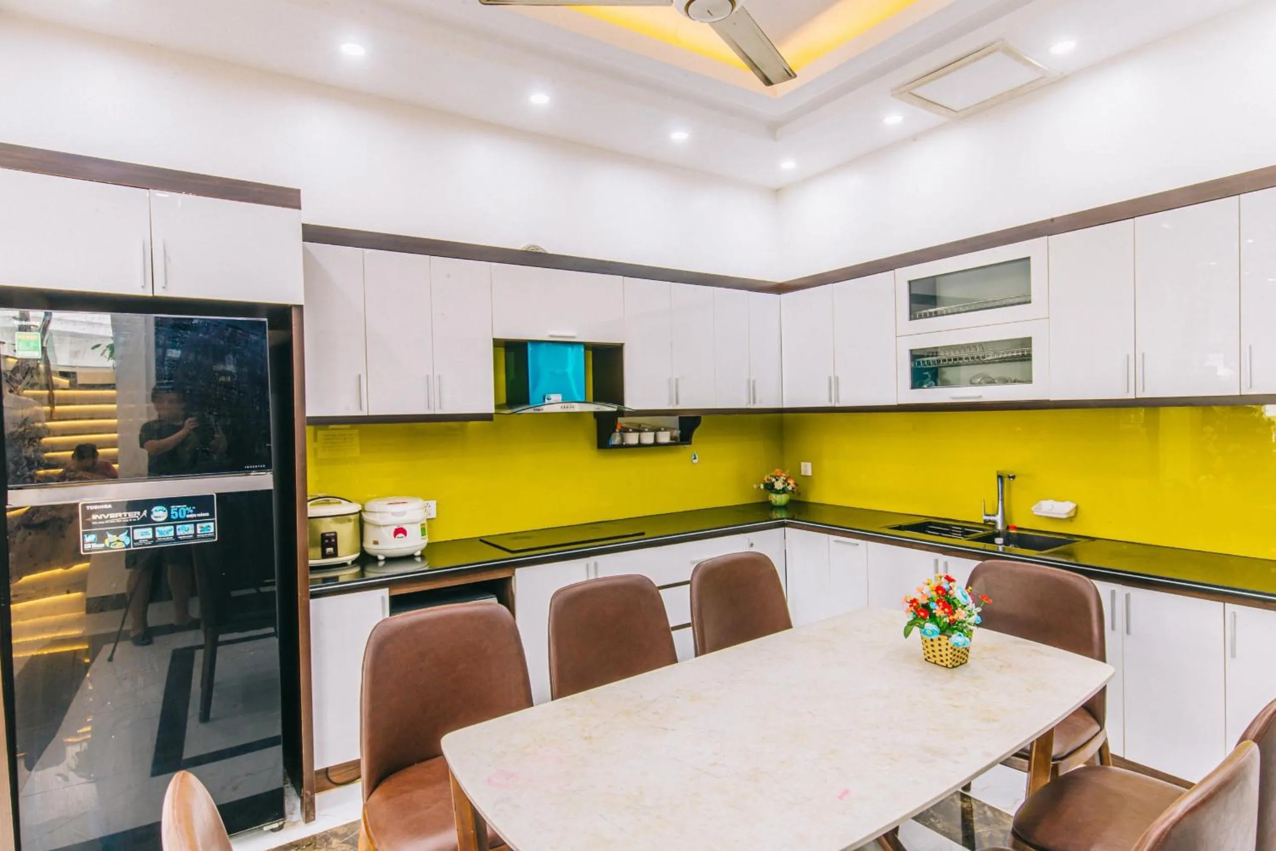 Kitchen or kitchenette in Villa FLC Sầm Sơn Ngọc Trai - Ngay Gần Biển
