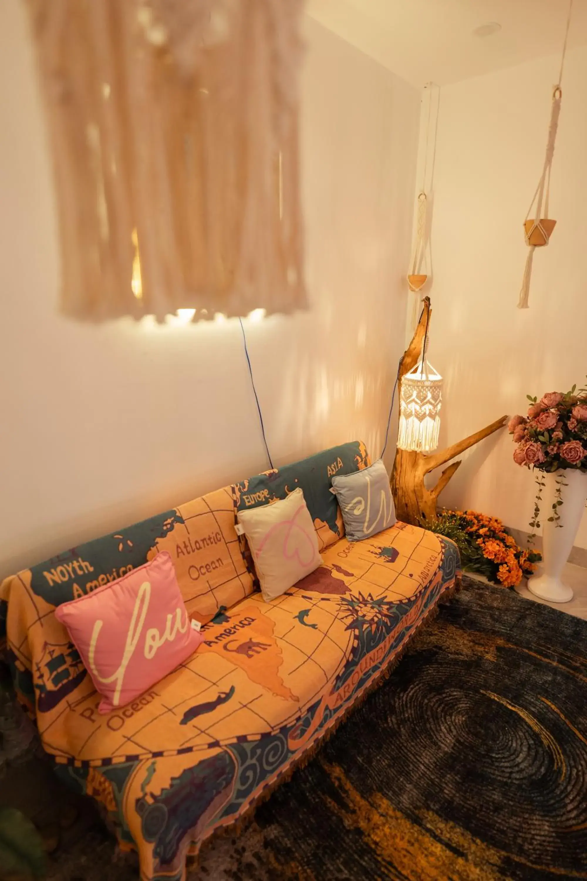 Decorative detail, Bed in The Sophia Apartment - Thao Dien Central Decorative detail, Bed in The Sophia Apartment - Thao Dien Central