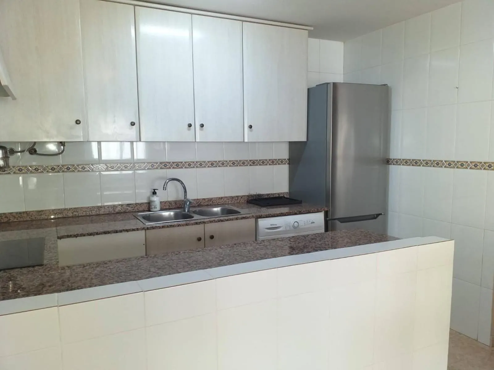 Kitchen or kitchenette in Playa Paradís - Primera linea de playa - AP-7 3min - Self check-in 24h
