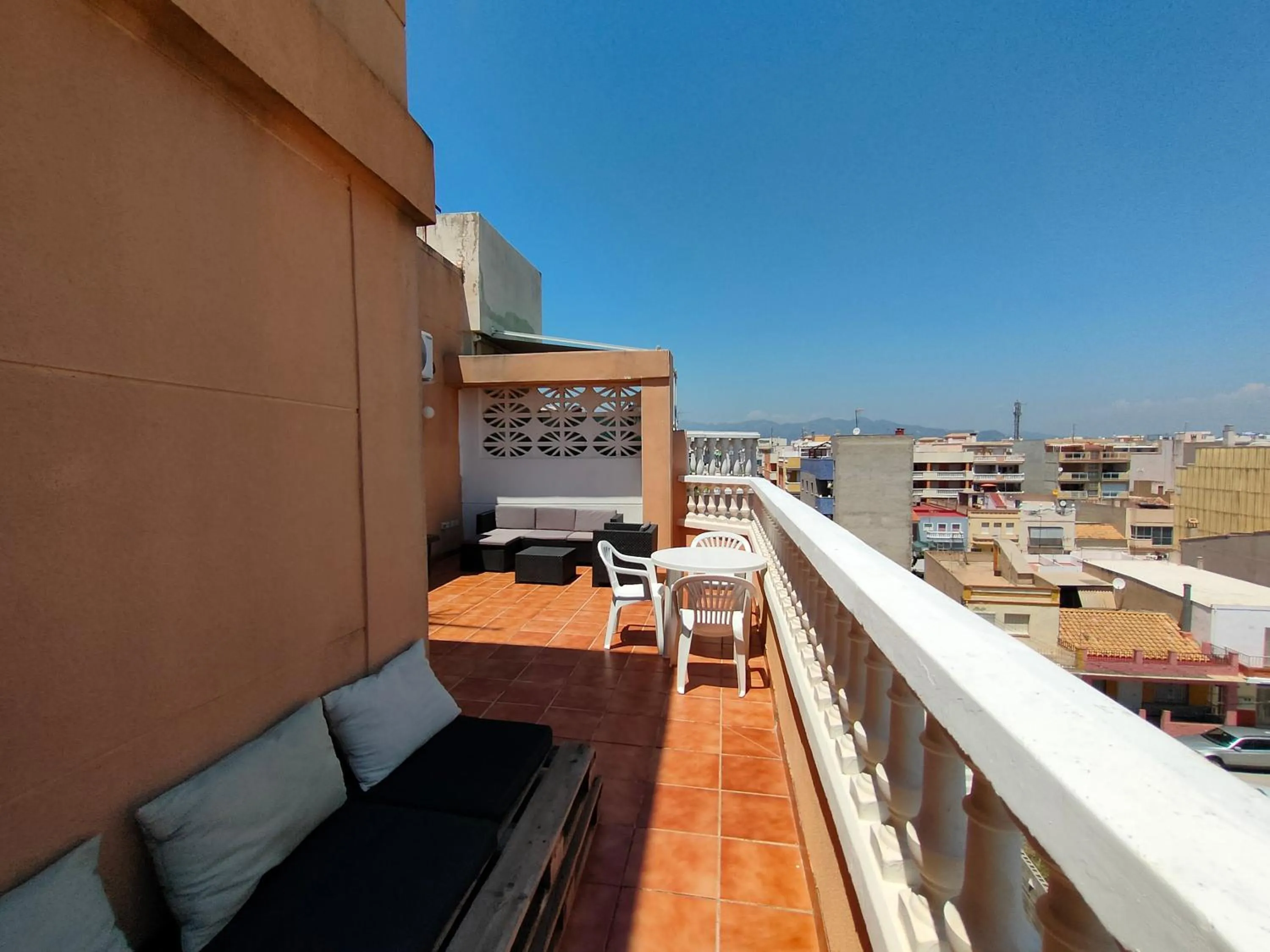 Balcony/Terrace in Playa Paradís - Primera linea de playa - AP-7 3min - Self check-in 24h