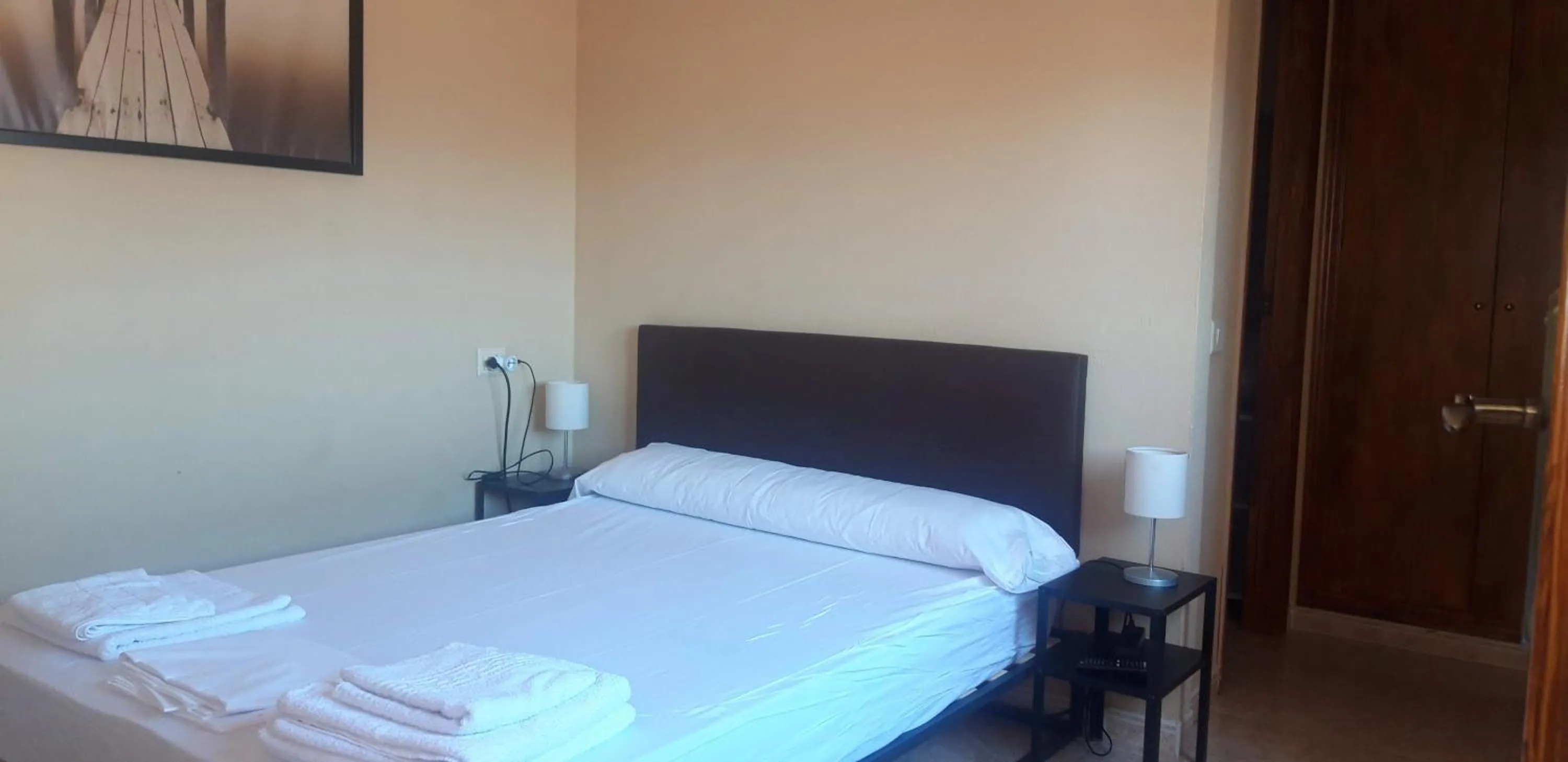 Bedroom, Bed in Playa Paradís - Primera linea de playa - AP-7 3min - Self check-in 24h