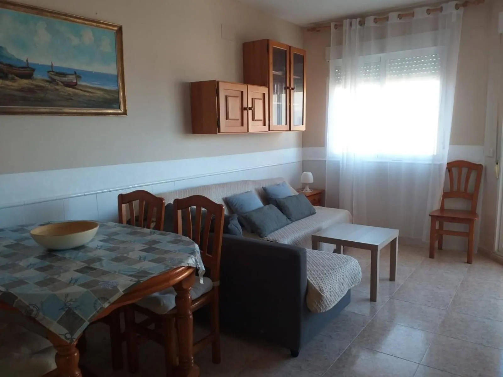 Living room in Playa Paradís - Primera linea de playa - AP-7 3min - Self check-in 24h