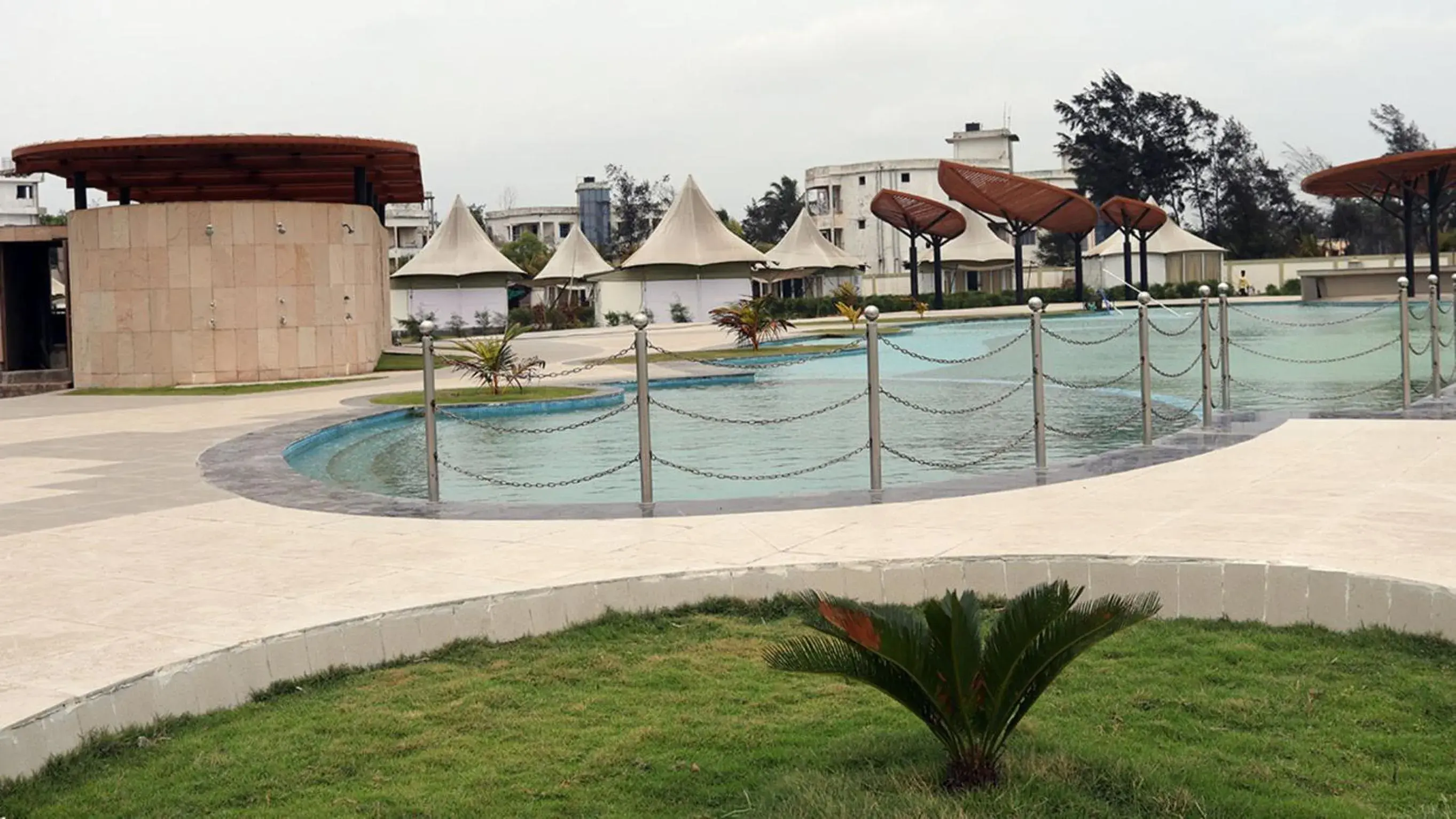 Pool view in Luxury Amar Tree Resort Pool view in Luxury Amar Tree Resort