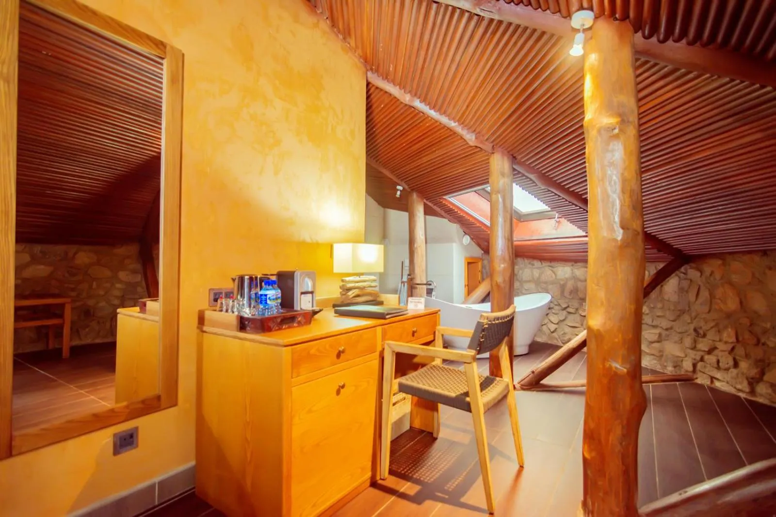 Seating area in Trois Ore Residences & Green Earth Bistro