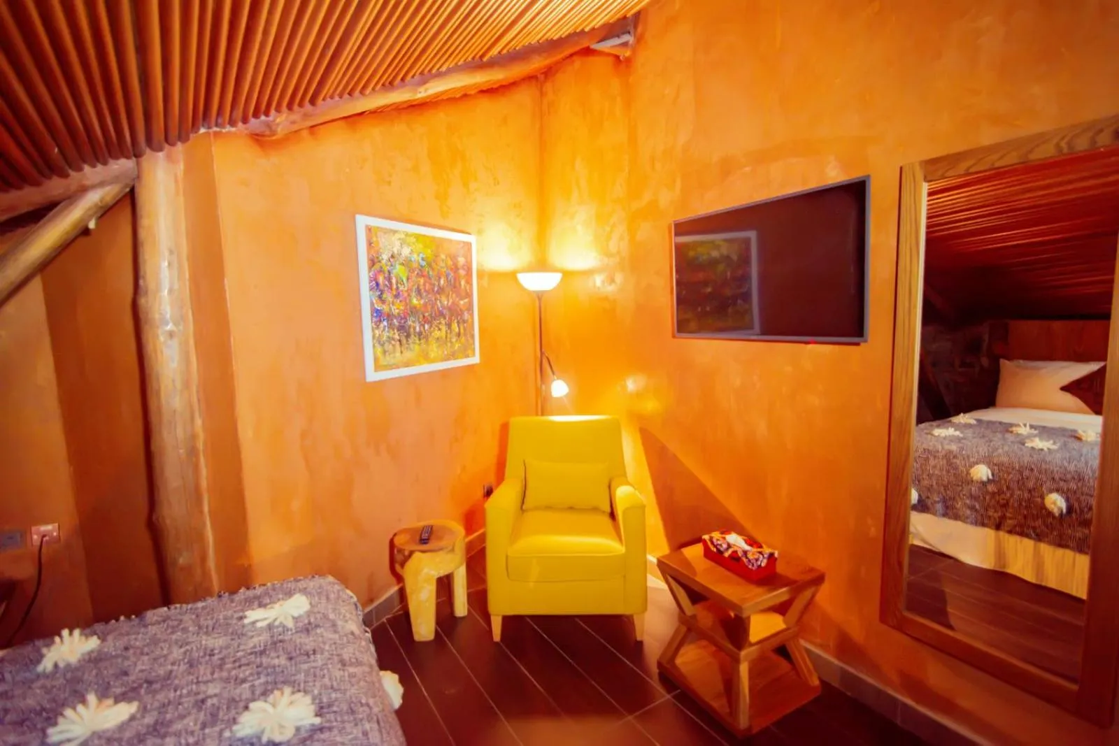 Seating area in Trois Ore Residences & Green Earth Bistro