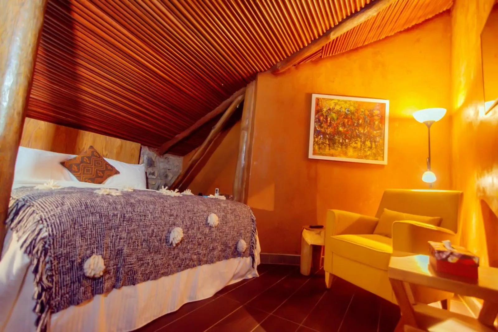 Bed in Trois Ore Residences & Green Earth Bistro