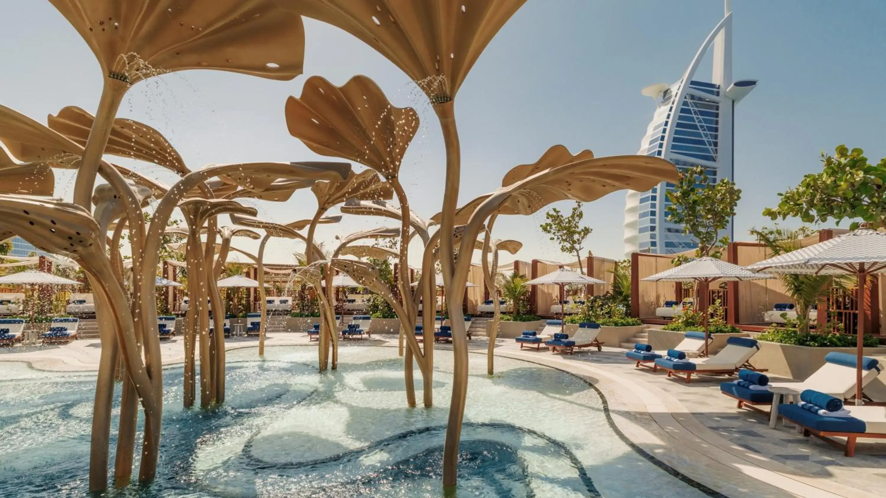 Swimming pool in Jumeirah Marsa Al Arab Dubai Swimming pool in Jumeirah Marsa Al Arab Dubai