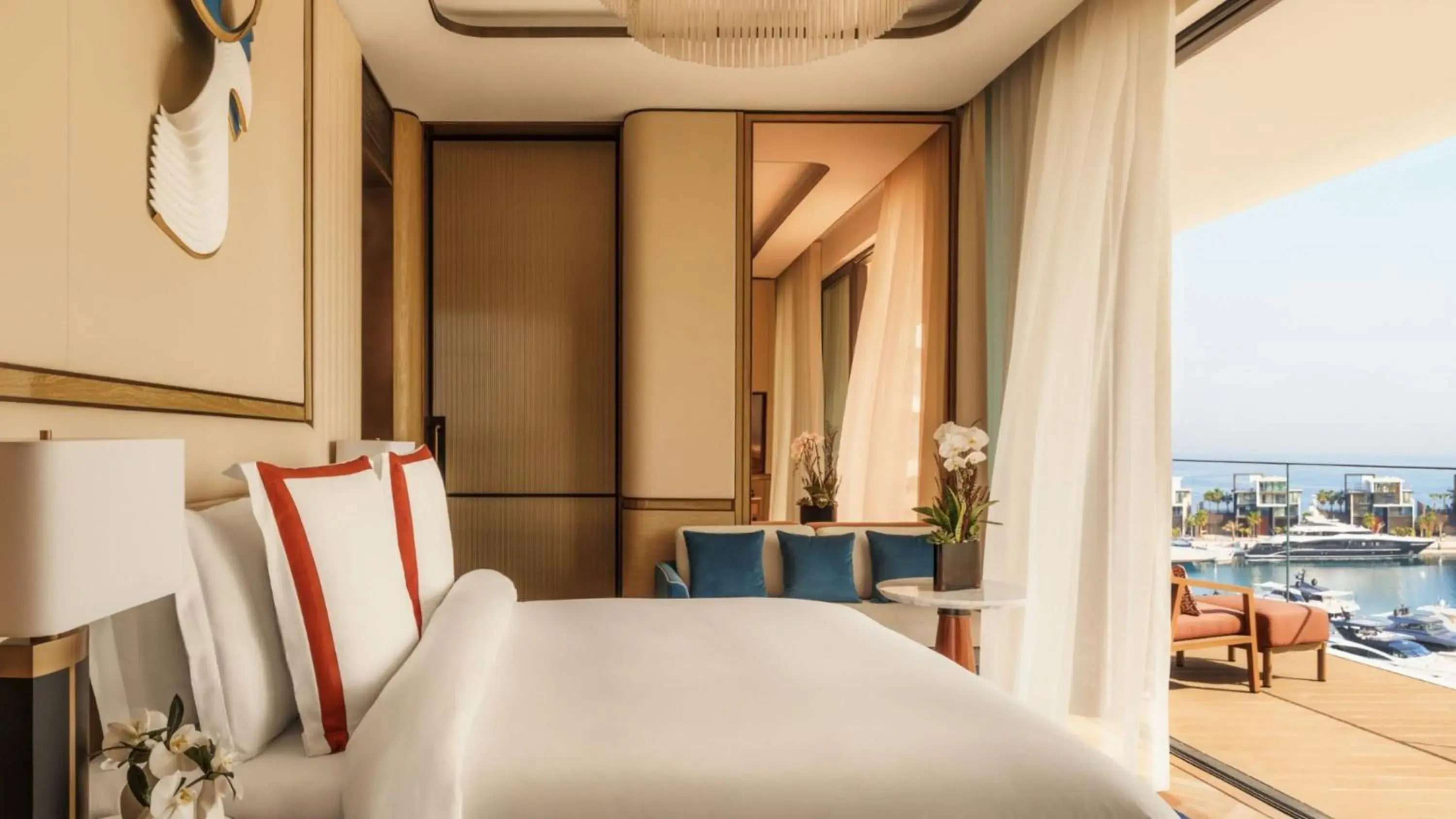 View (from property/room), Bed in Jumeirah Marsa Al Arab Dubai View (from property/room), Bed in Jumeirah Marsa Al Arab Dubai