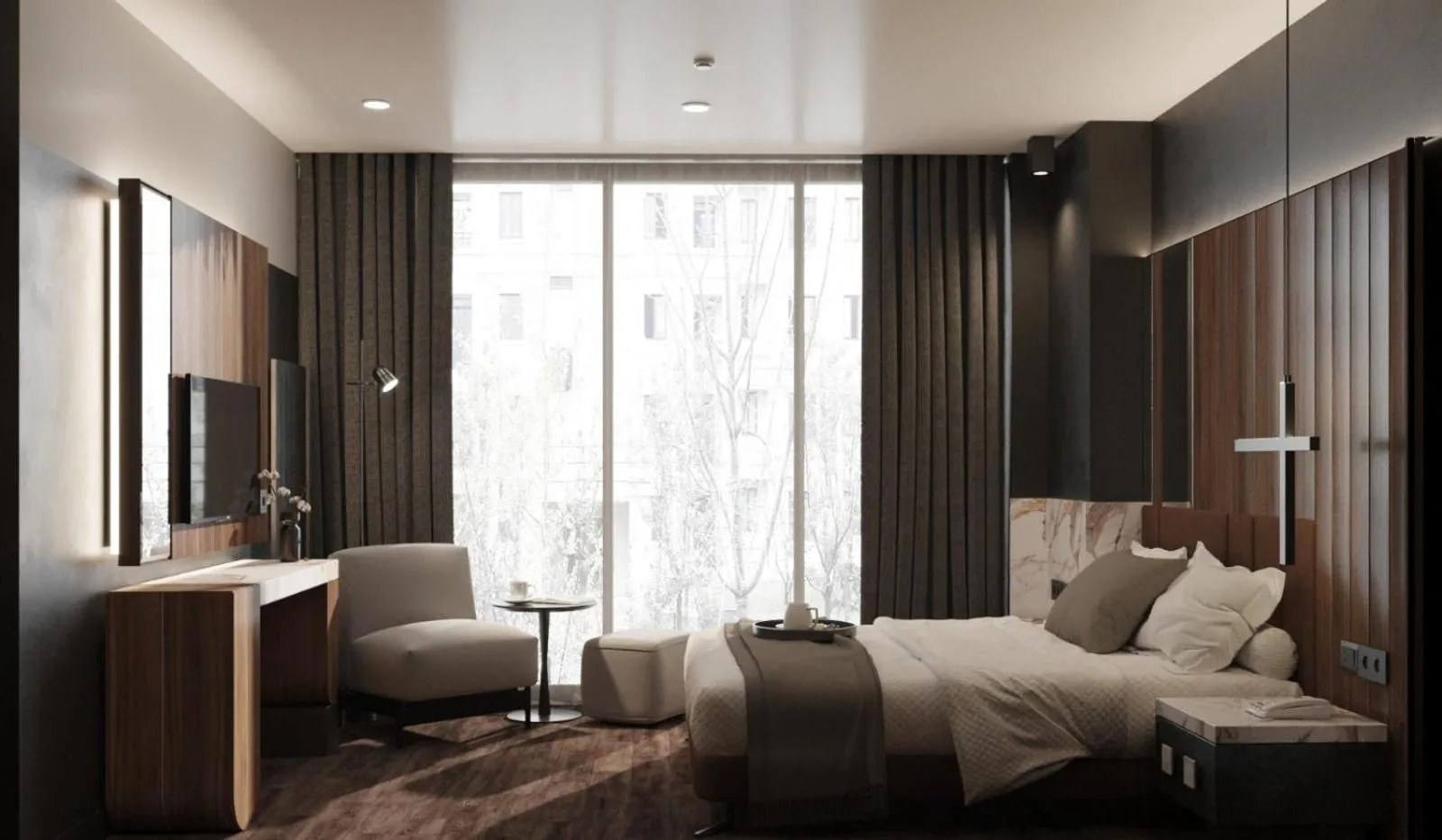 Seating area, Bed in Second Suit Hotel