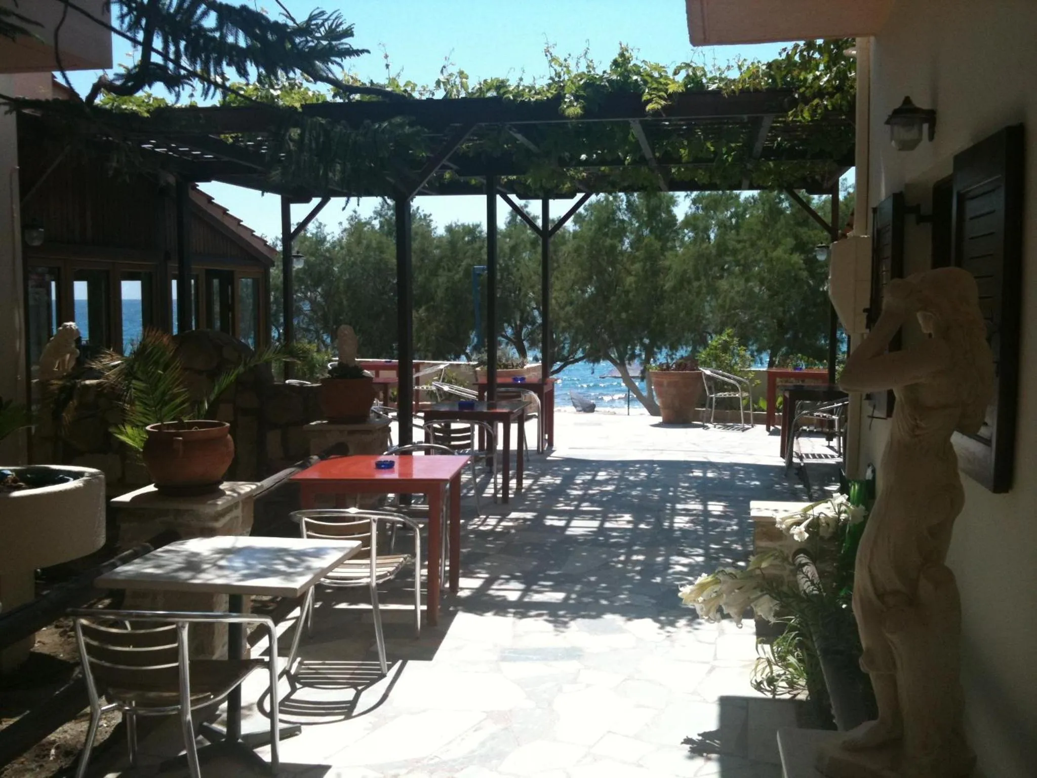 Patio in Alexander Beach Hotel