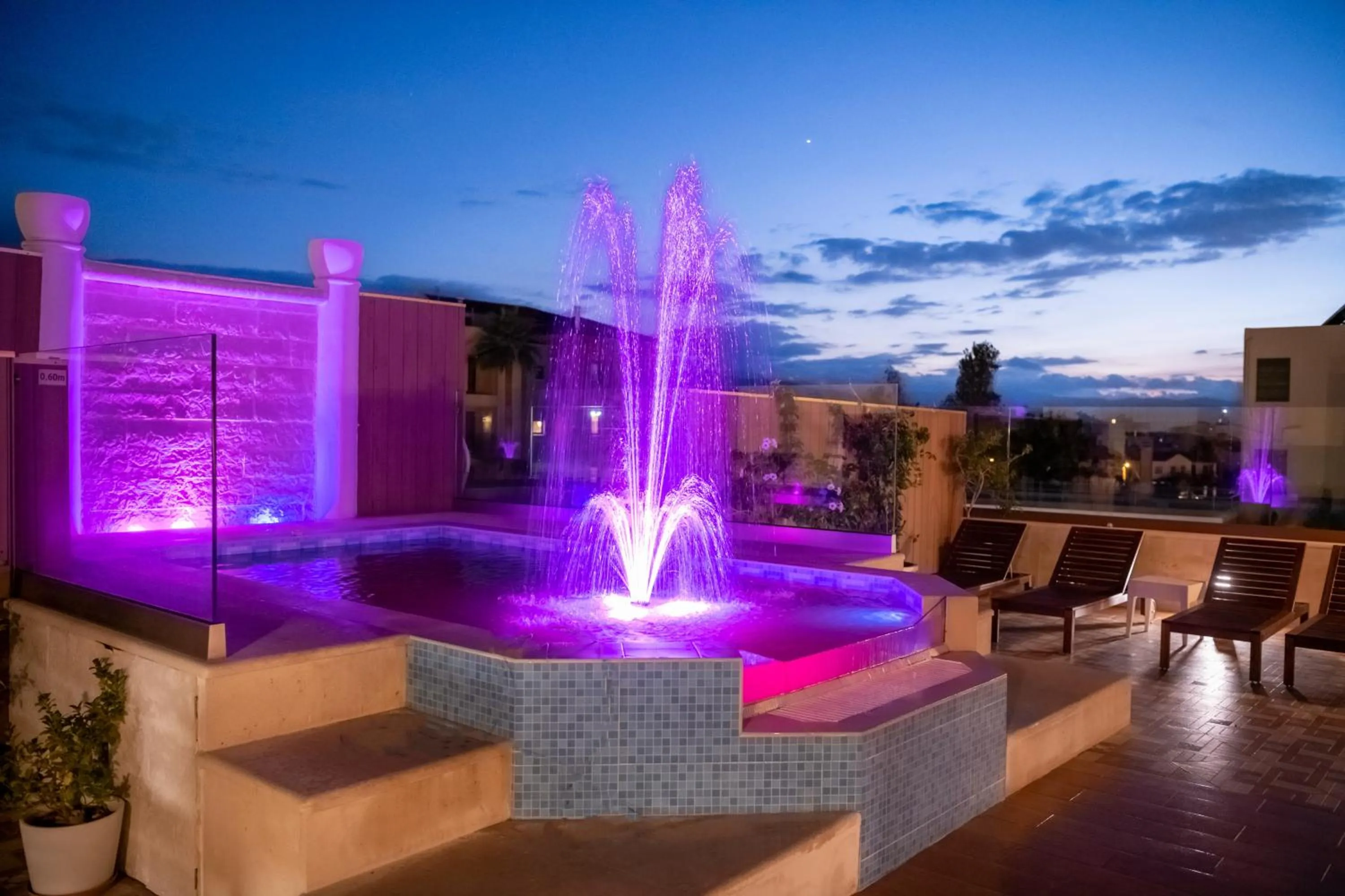 Patio in Halepa Hotel