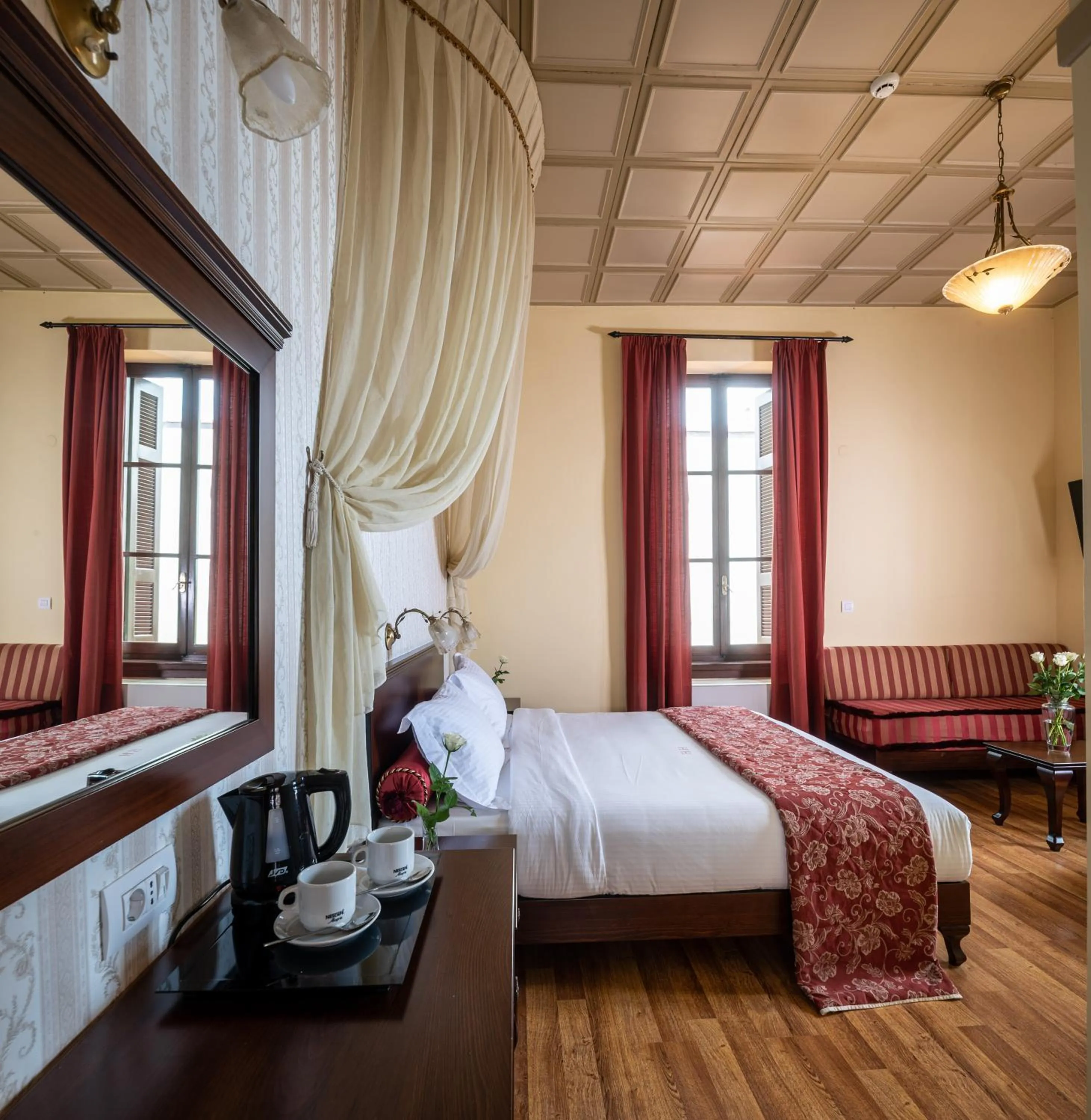 Bedroom, Bed in Halepa Hotel