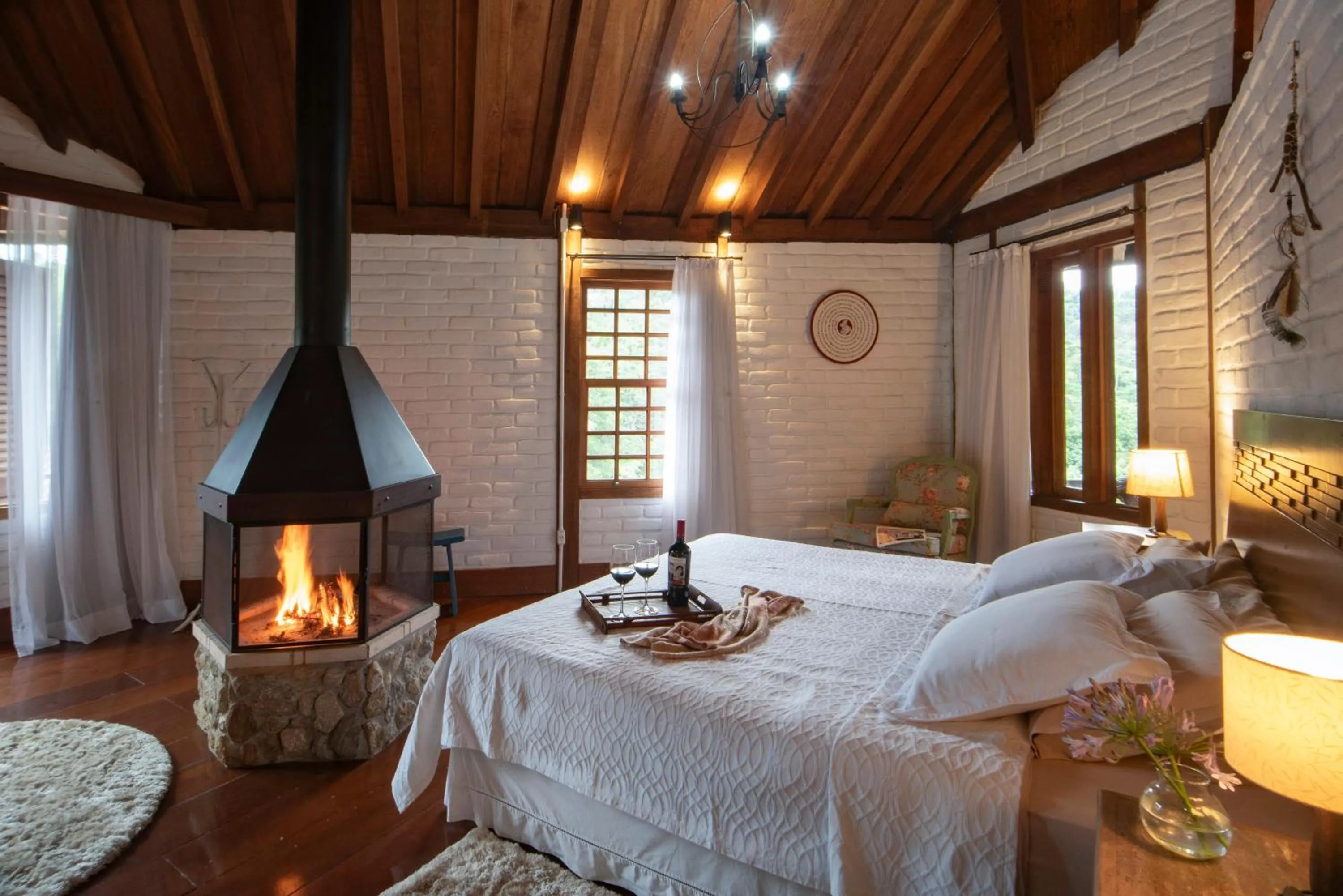 Bed in Pousada Terra Crua