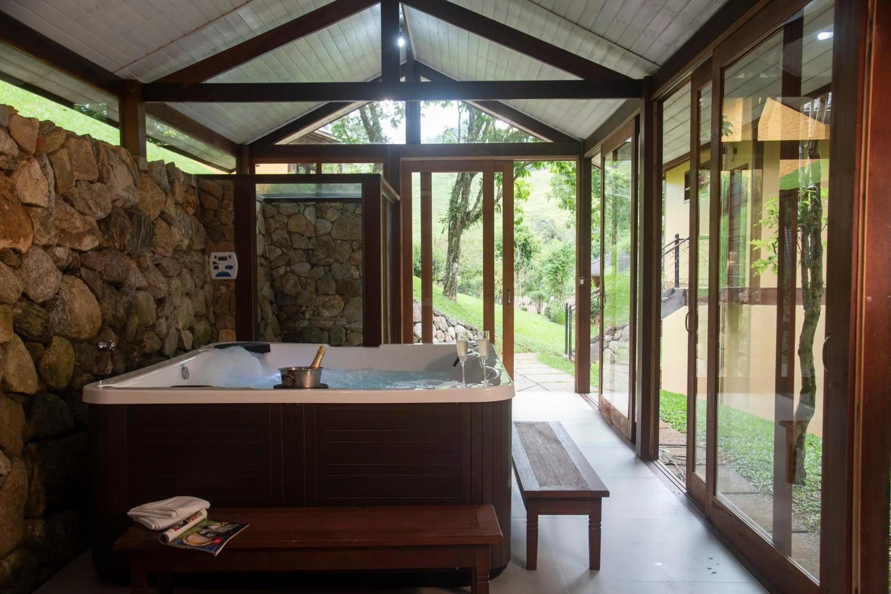 Steam room in Pousada Terra Crua